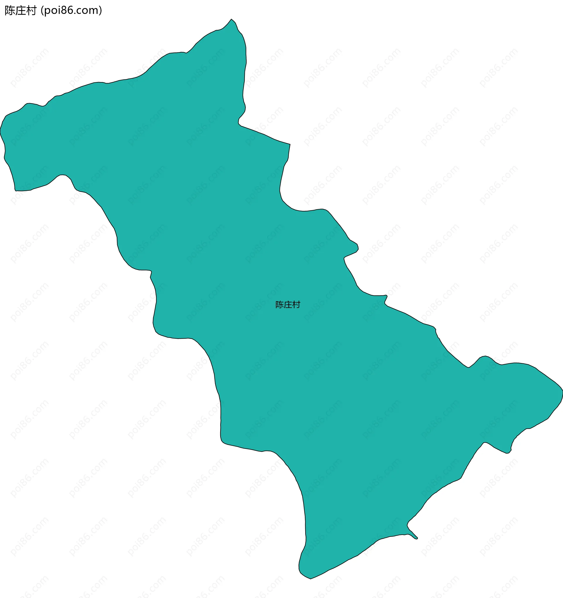 陈庄村边界地图