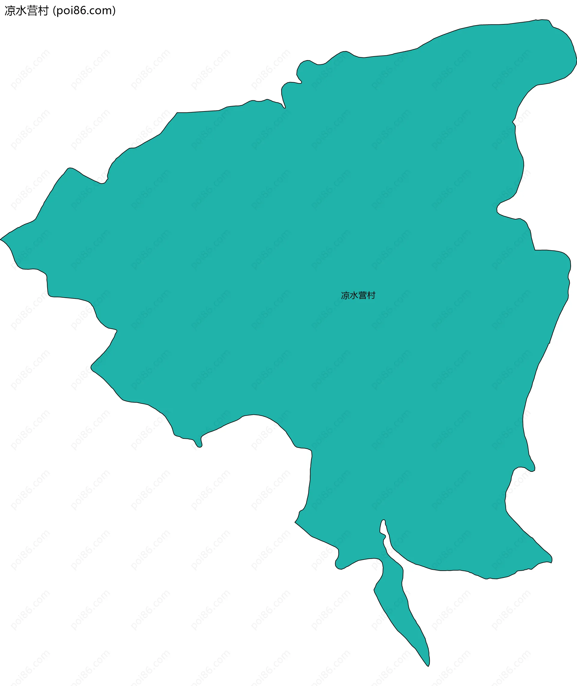 凉水营村边界地图