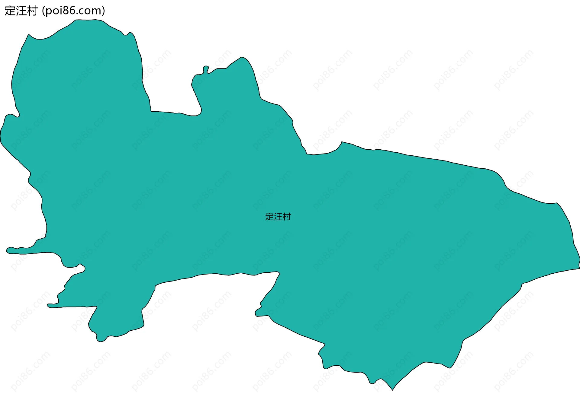 定汪村边界地图