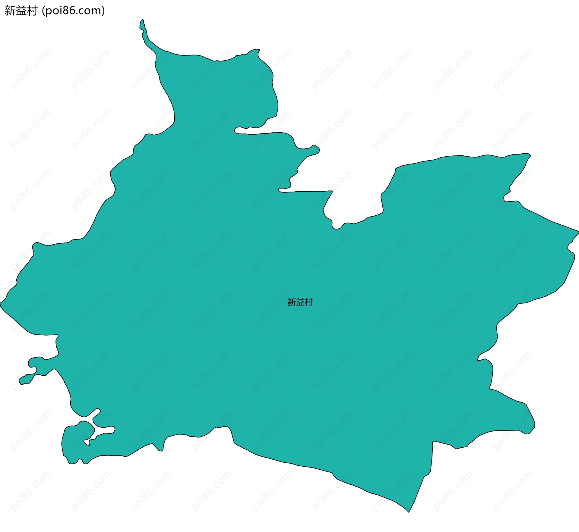 新益村边界地图