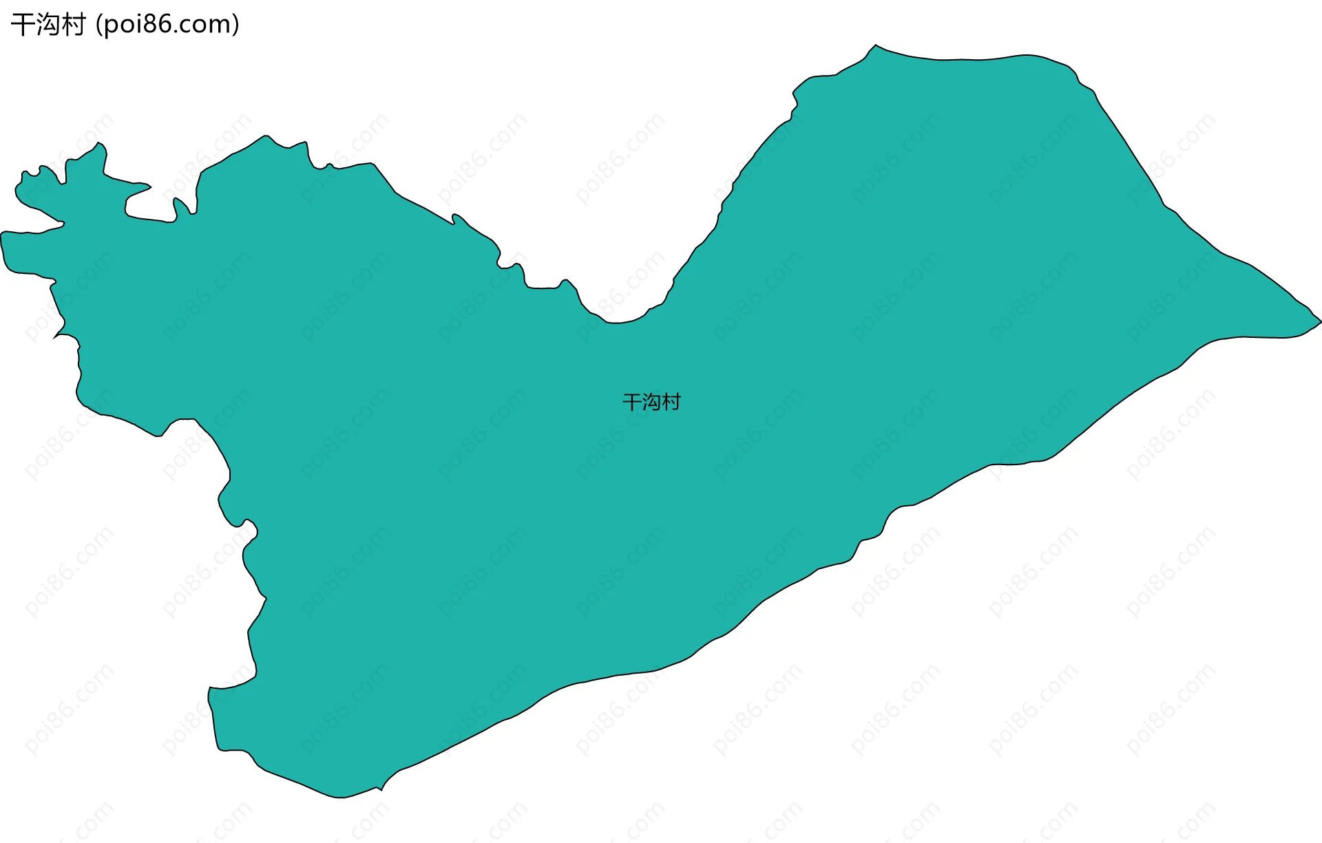 干沟村边界地图