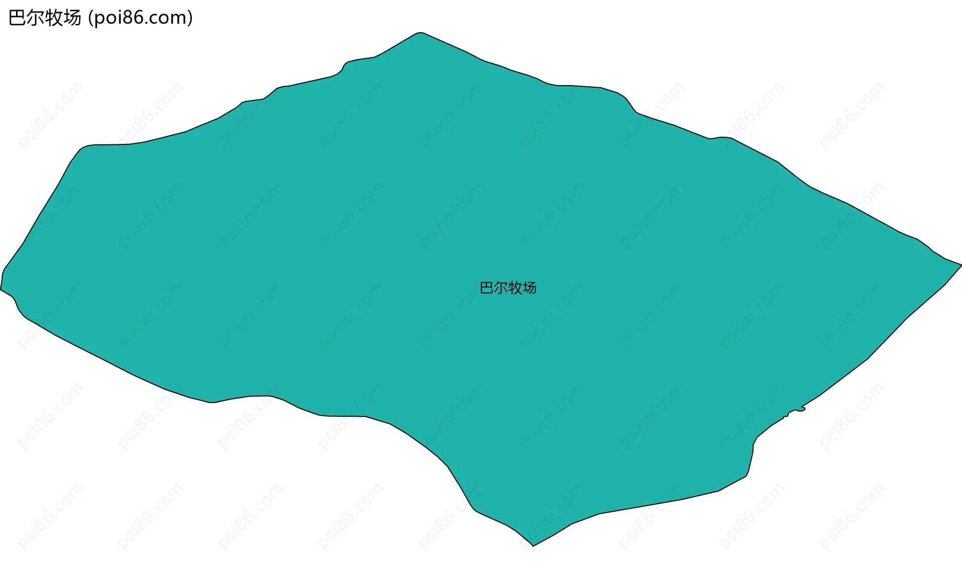 巴尔牧场边界地图