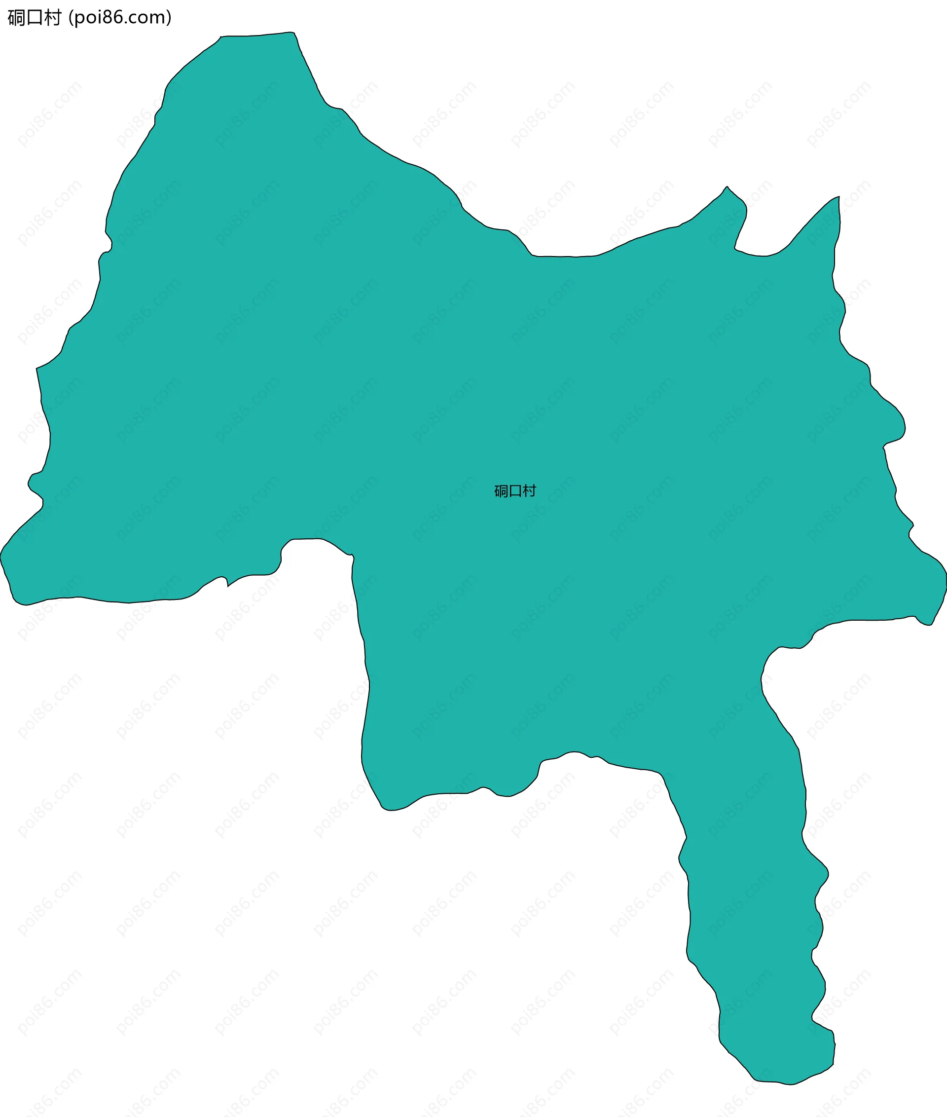 硐口村边界地图