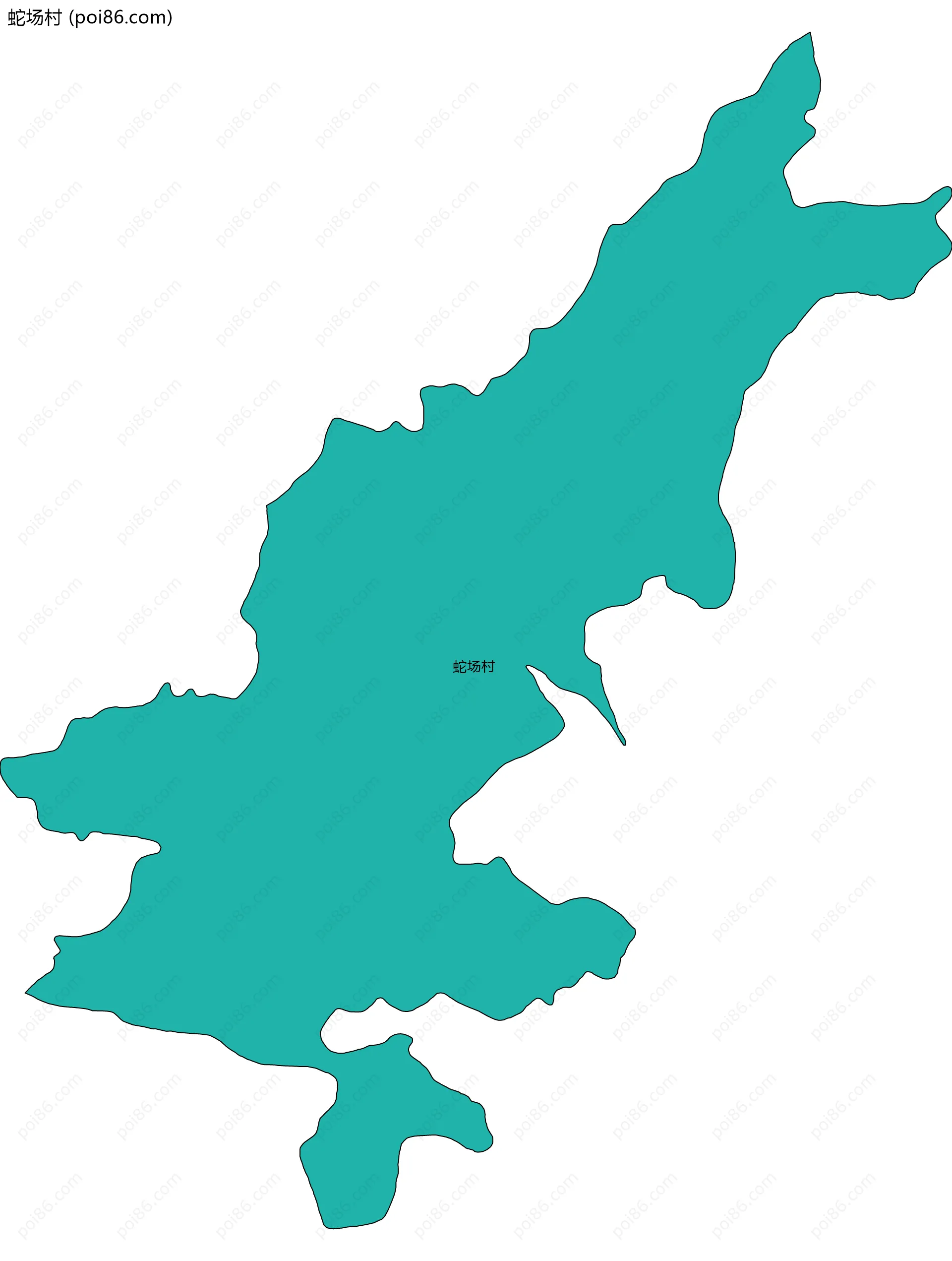 蛇场村边界地图