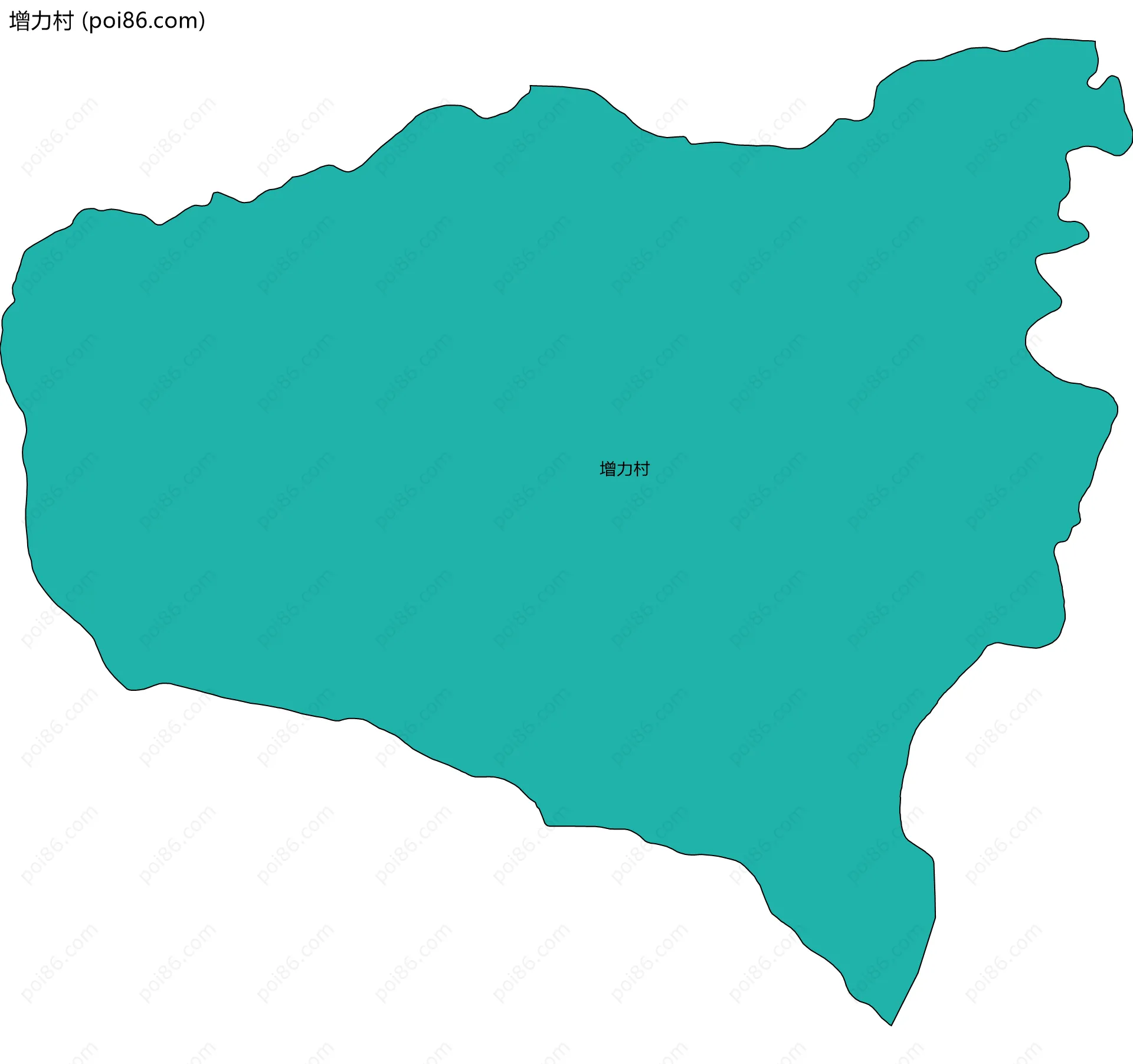 增力村边界地图
