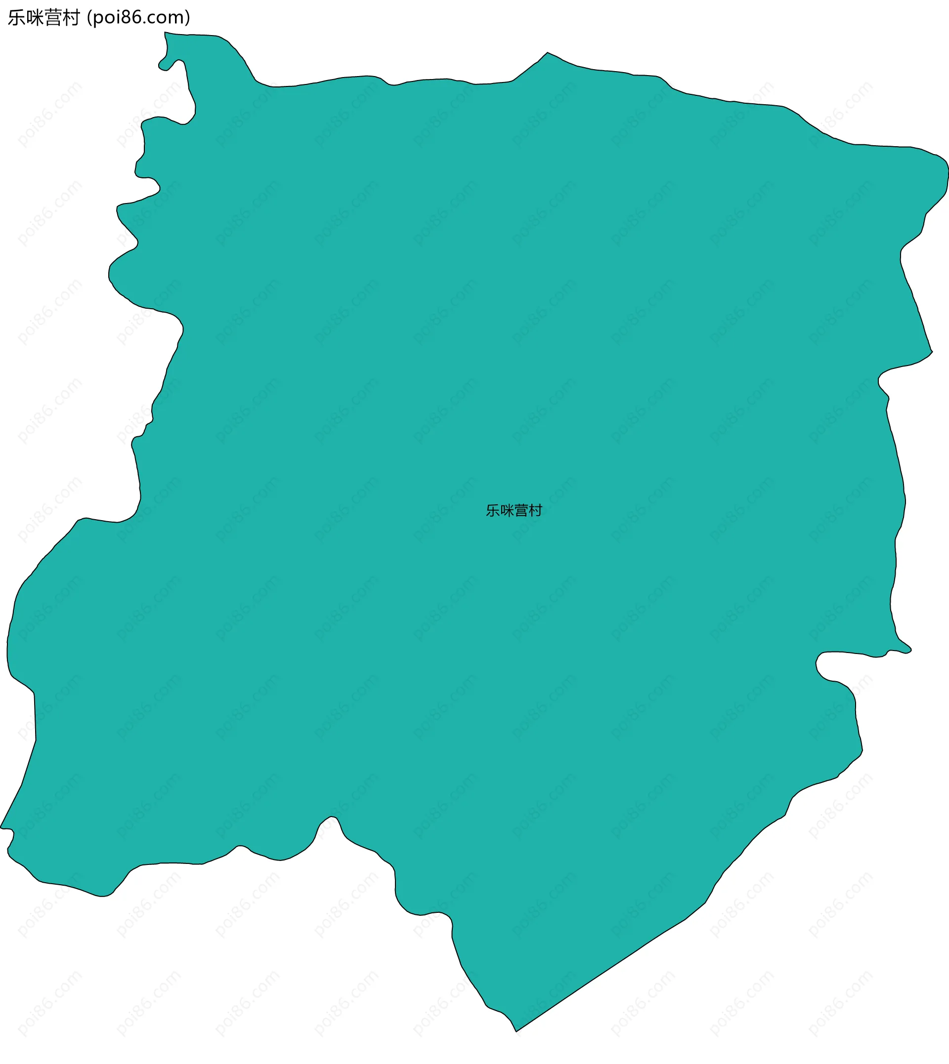 乐咪营村边界地图