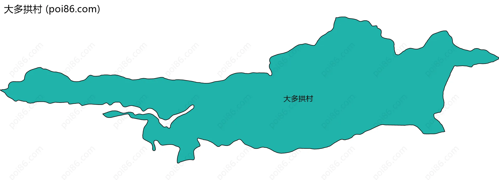 大多拱村边界地图