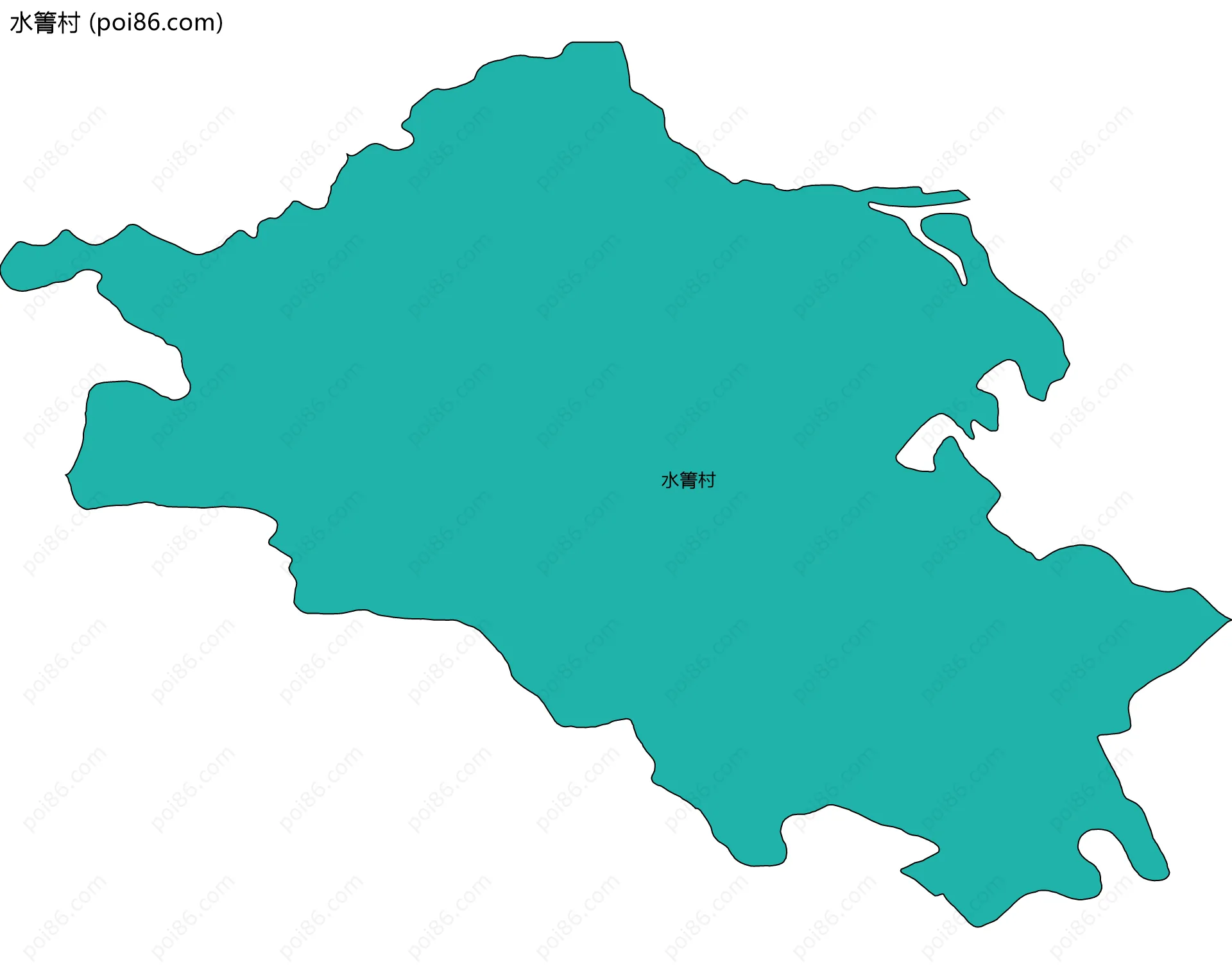 水箐村边界地图