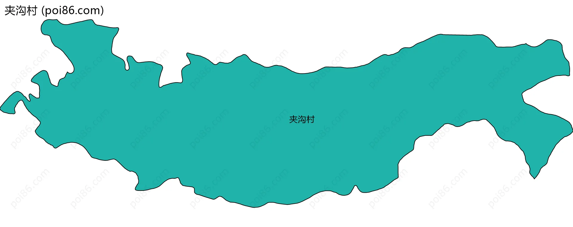 夹沟村边界地图