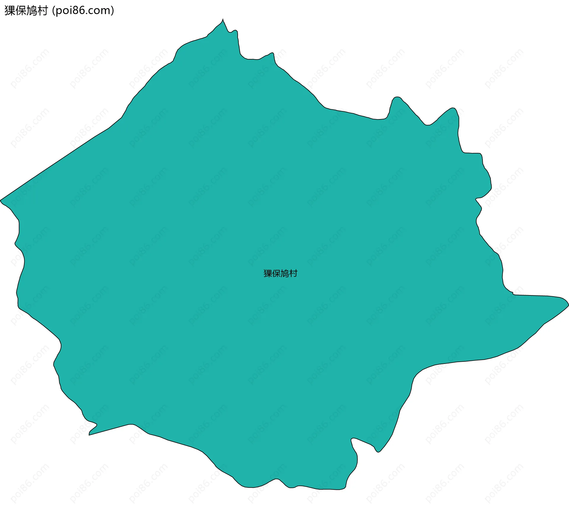 猓保鸠村边界地图