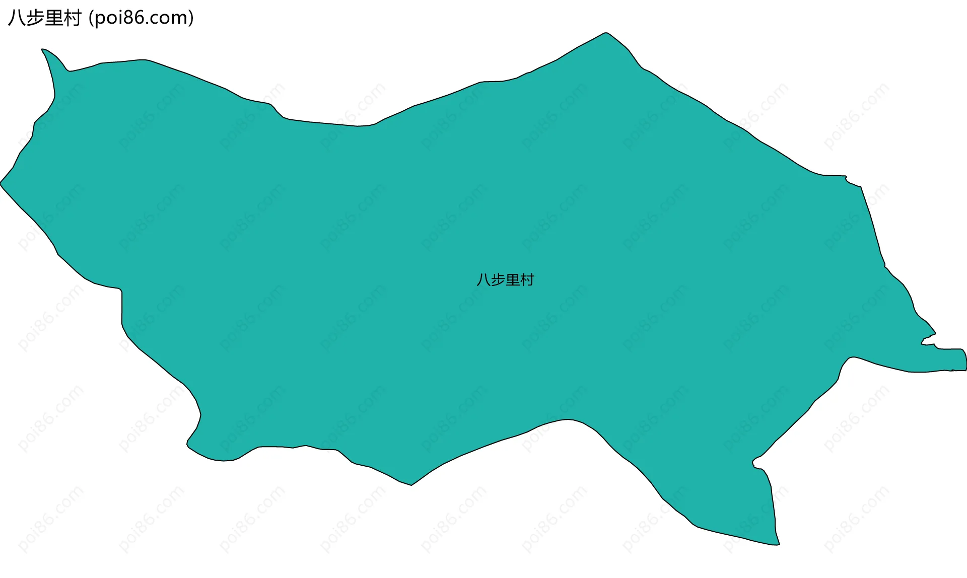 八步里村边界地图