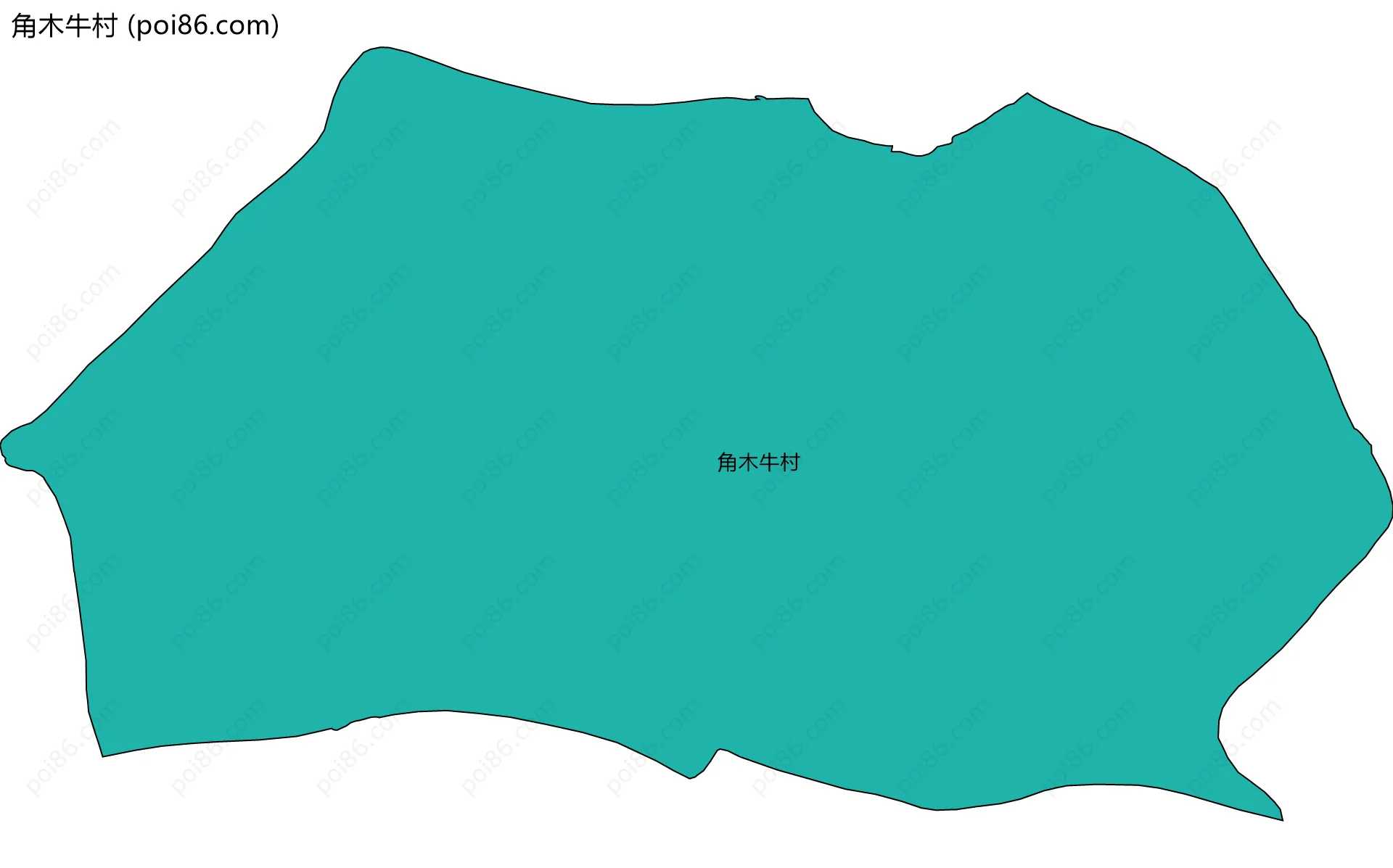 角木牛村边界地图