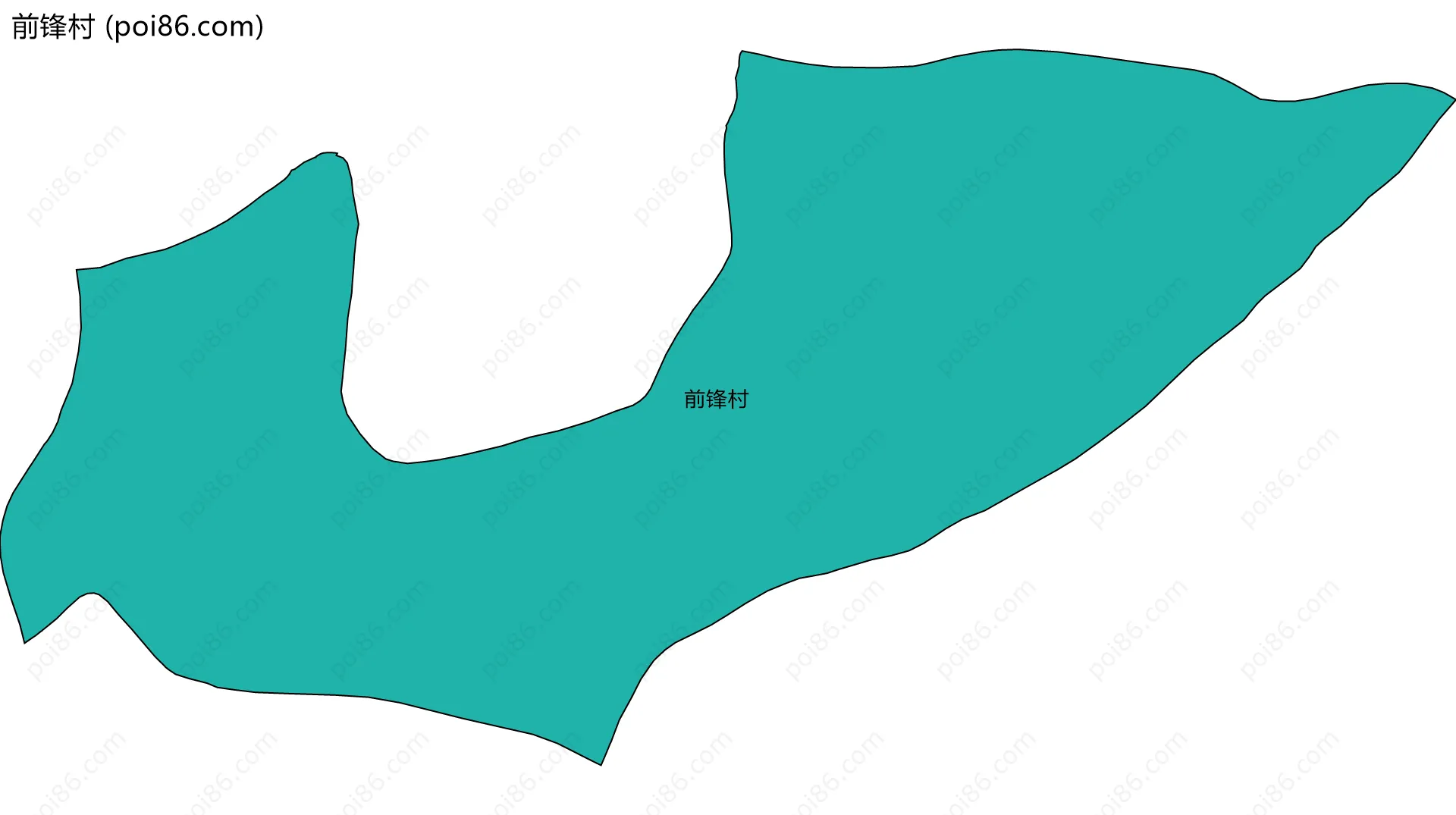 前锋村边界地图