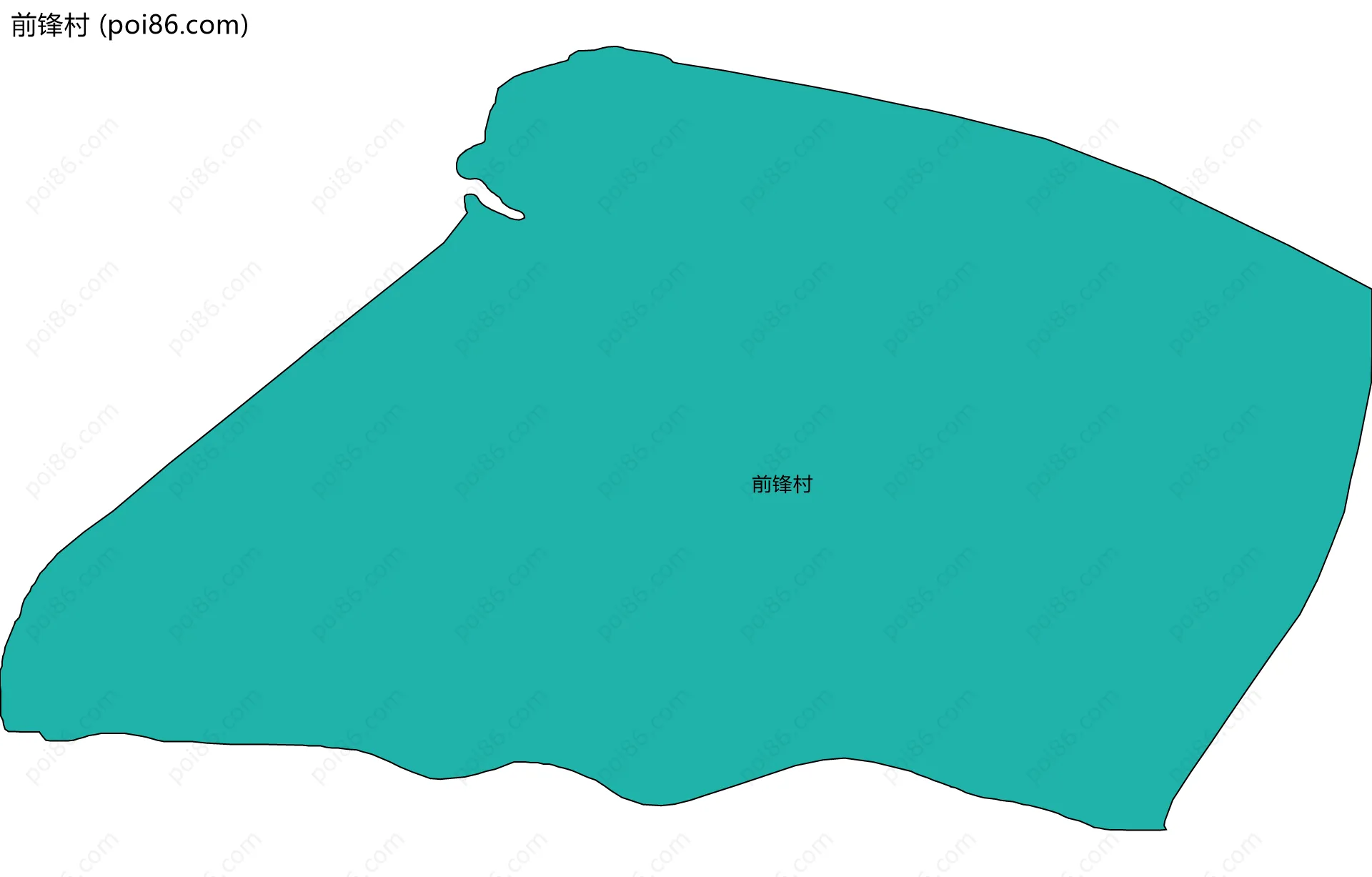 前锋村边界地图