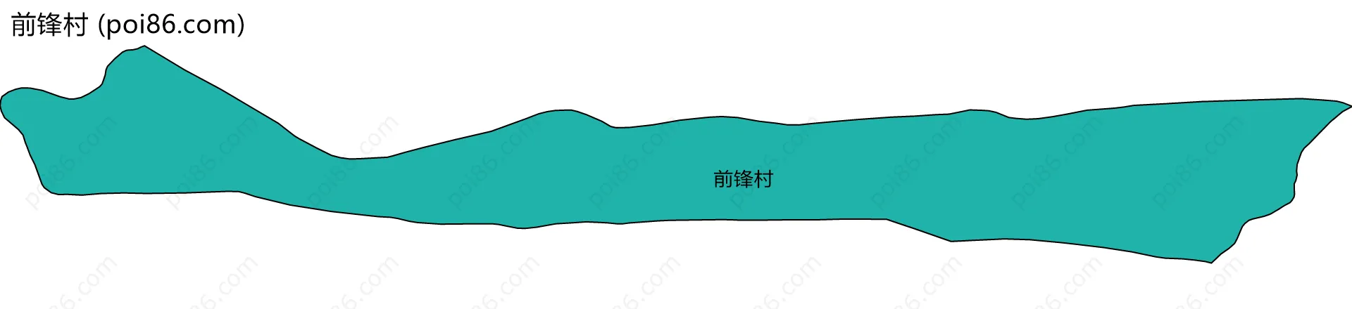 前锋村边界地图