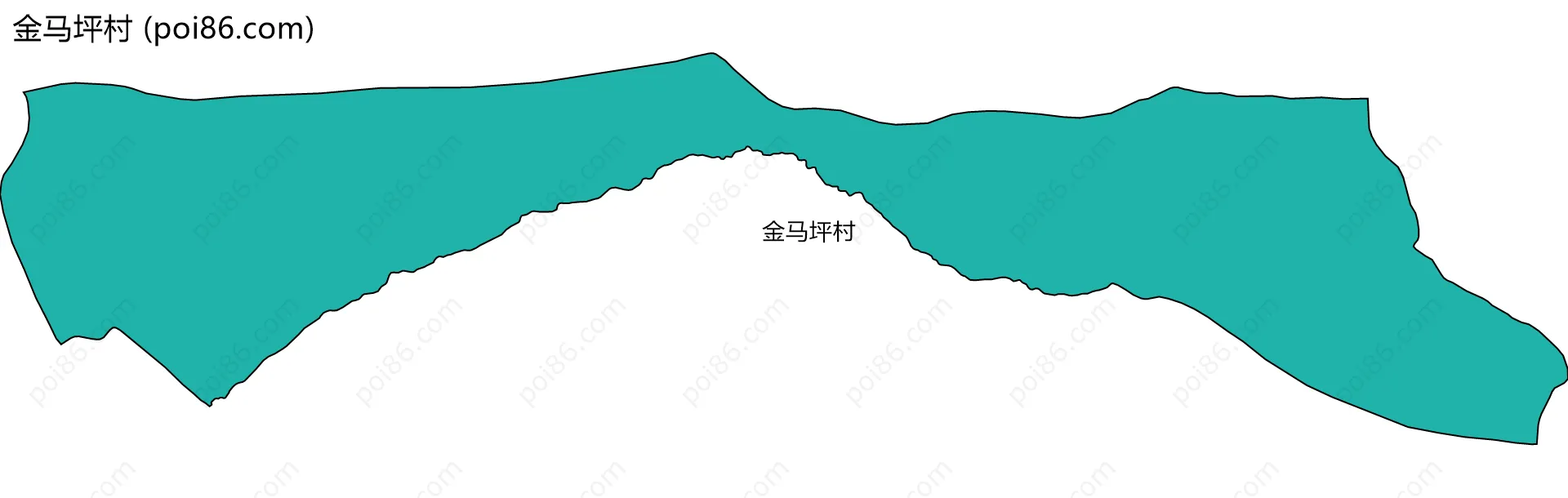 金马坪村边界地图