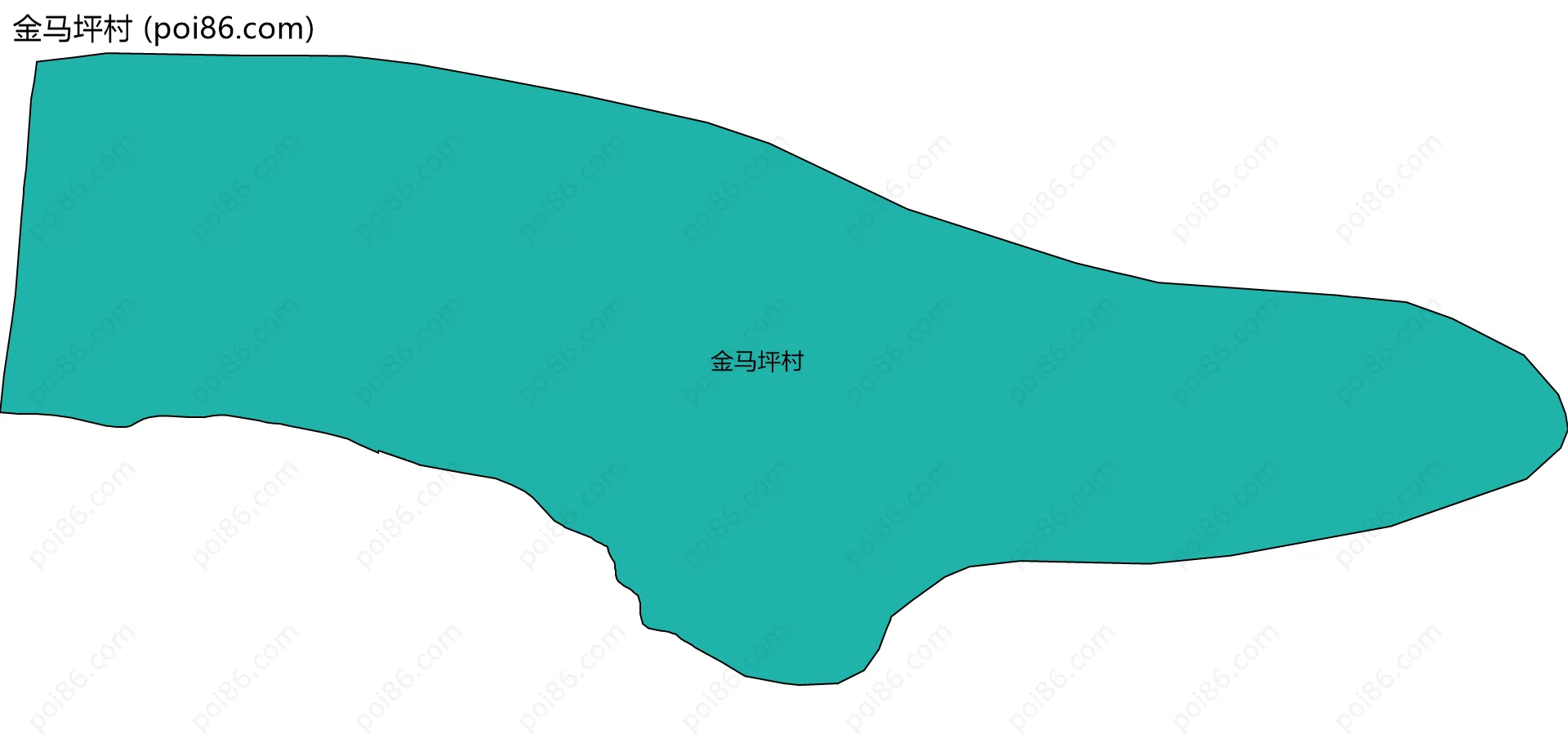 金马坪村边界地图