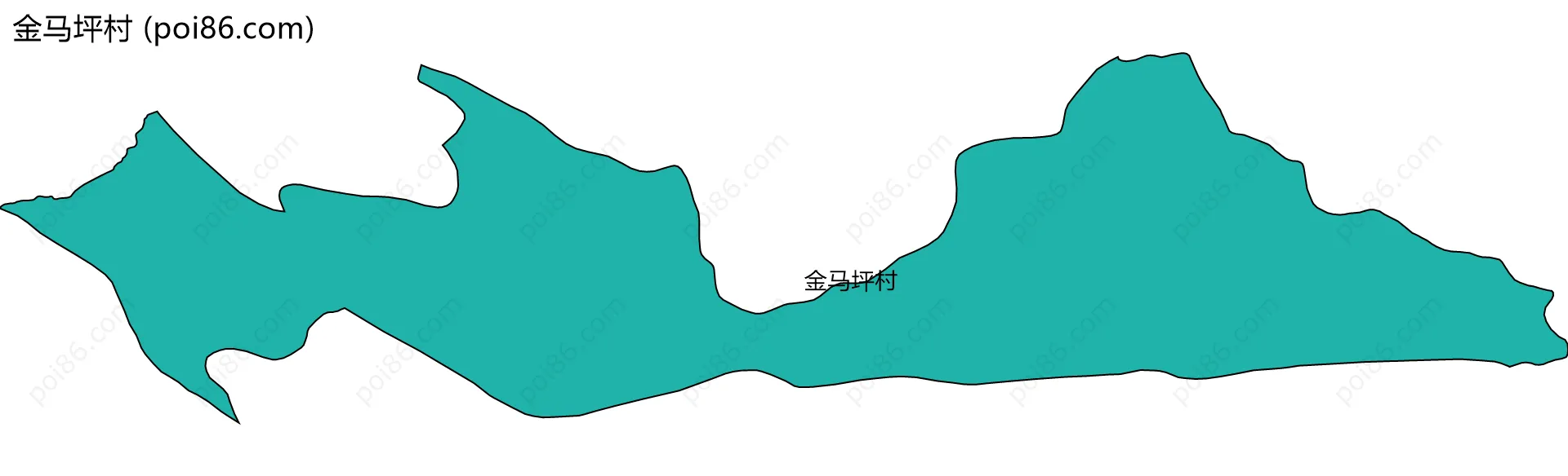 金马坪村边界地图