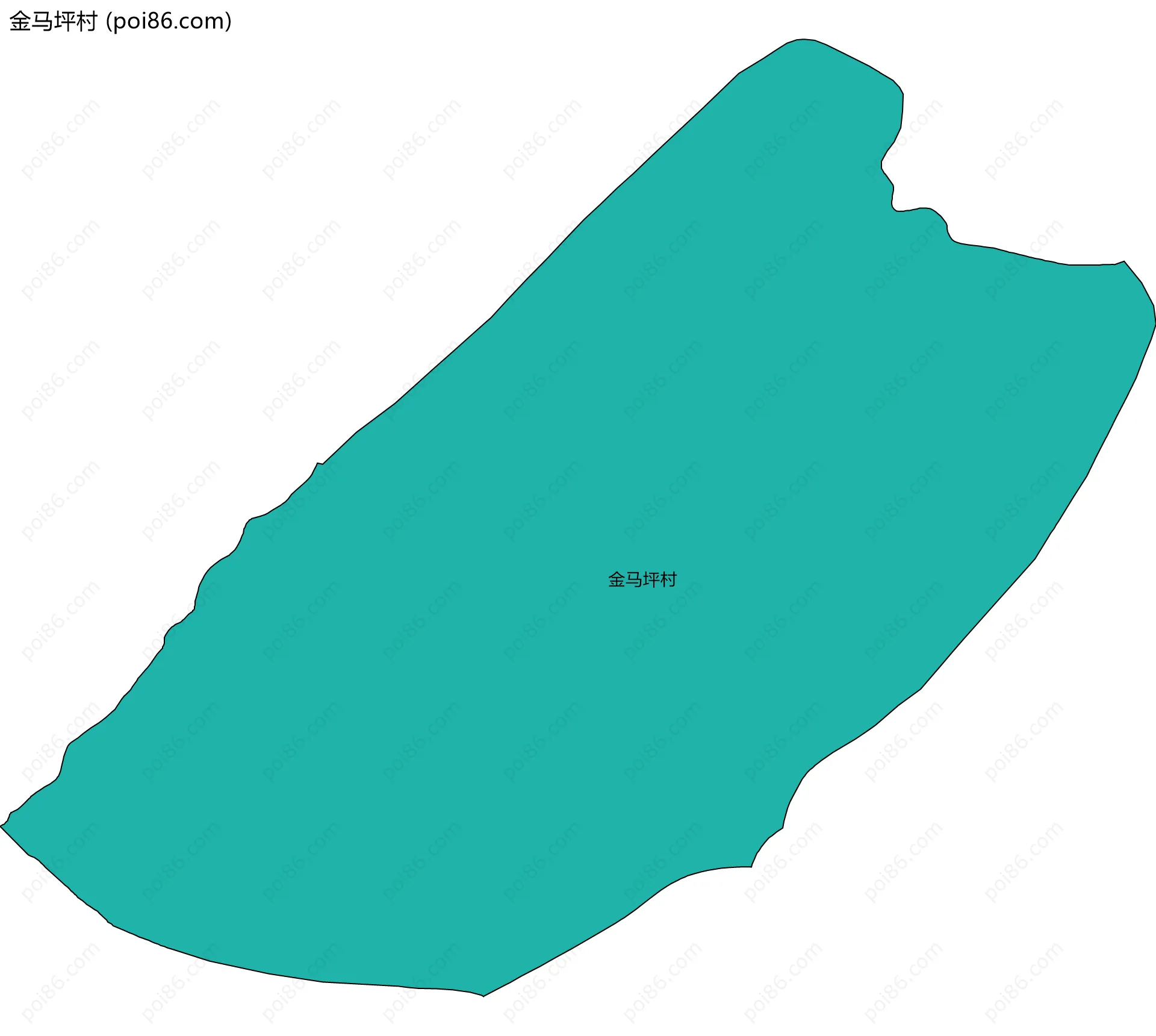 金马坪村边界地图