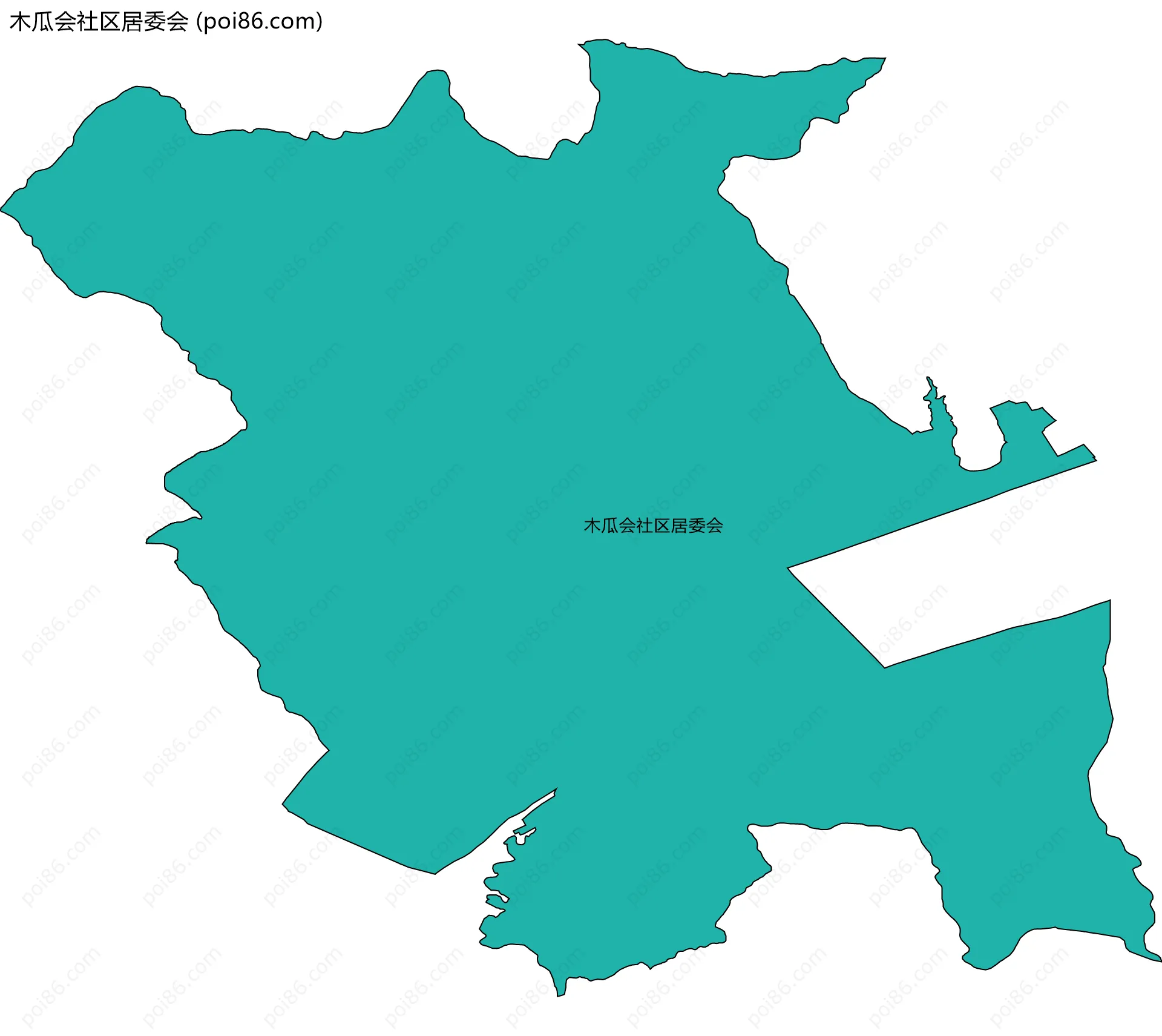 木瓜会社区居委会边界地图