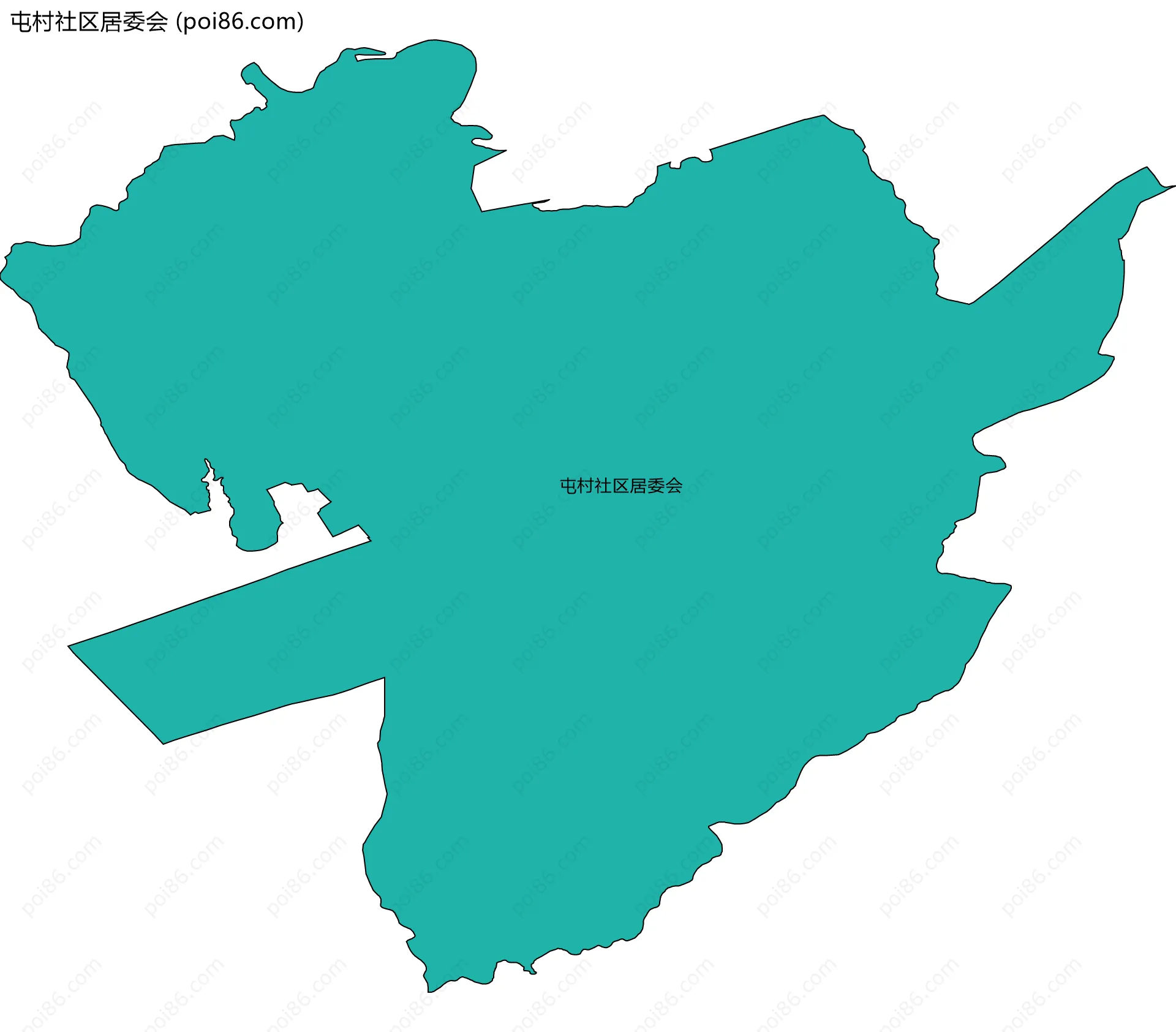 屯村社区居委会边界地图