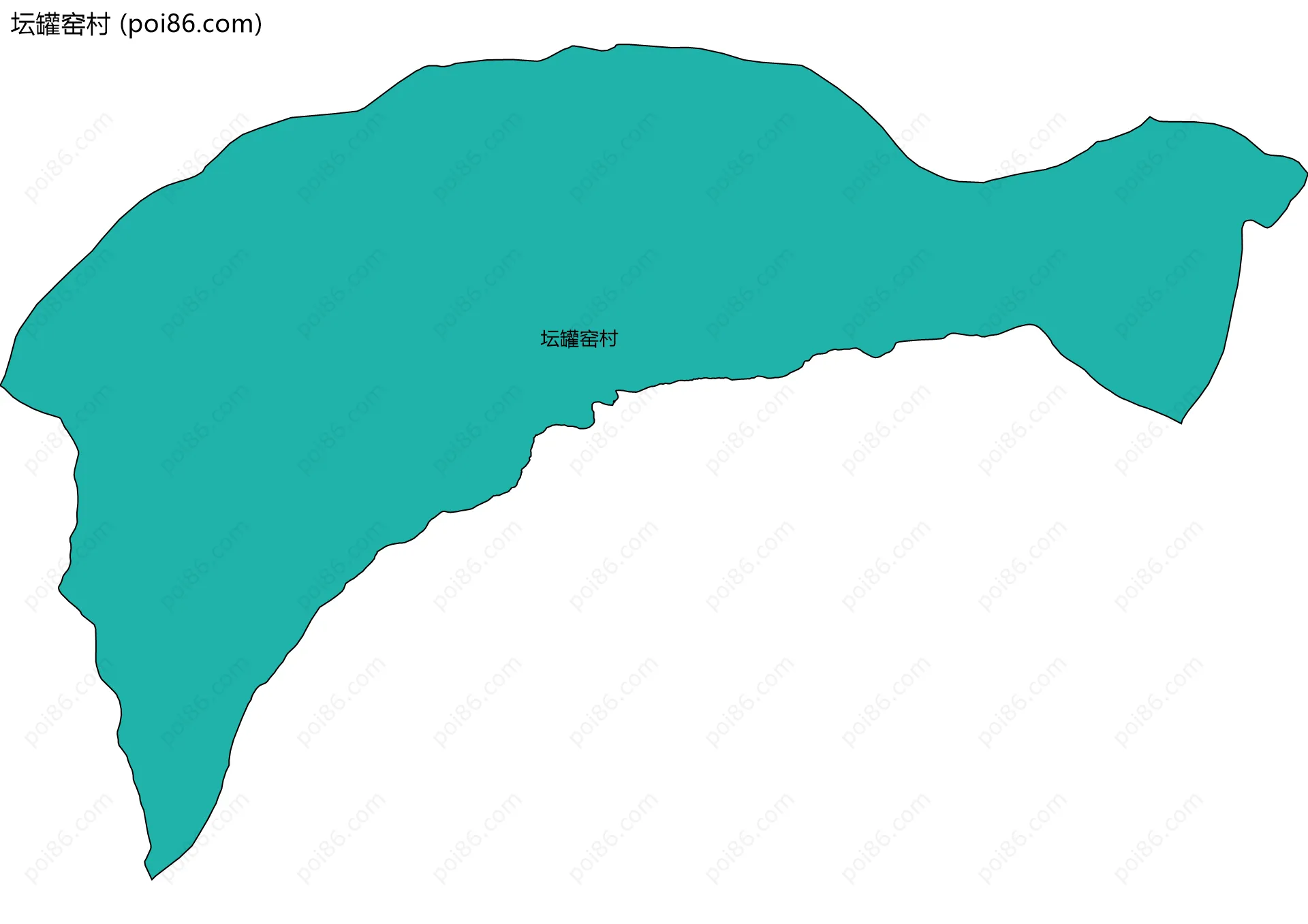 坛罐窑村边界地图