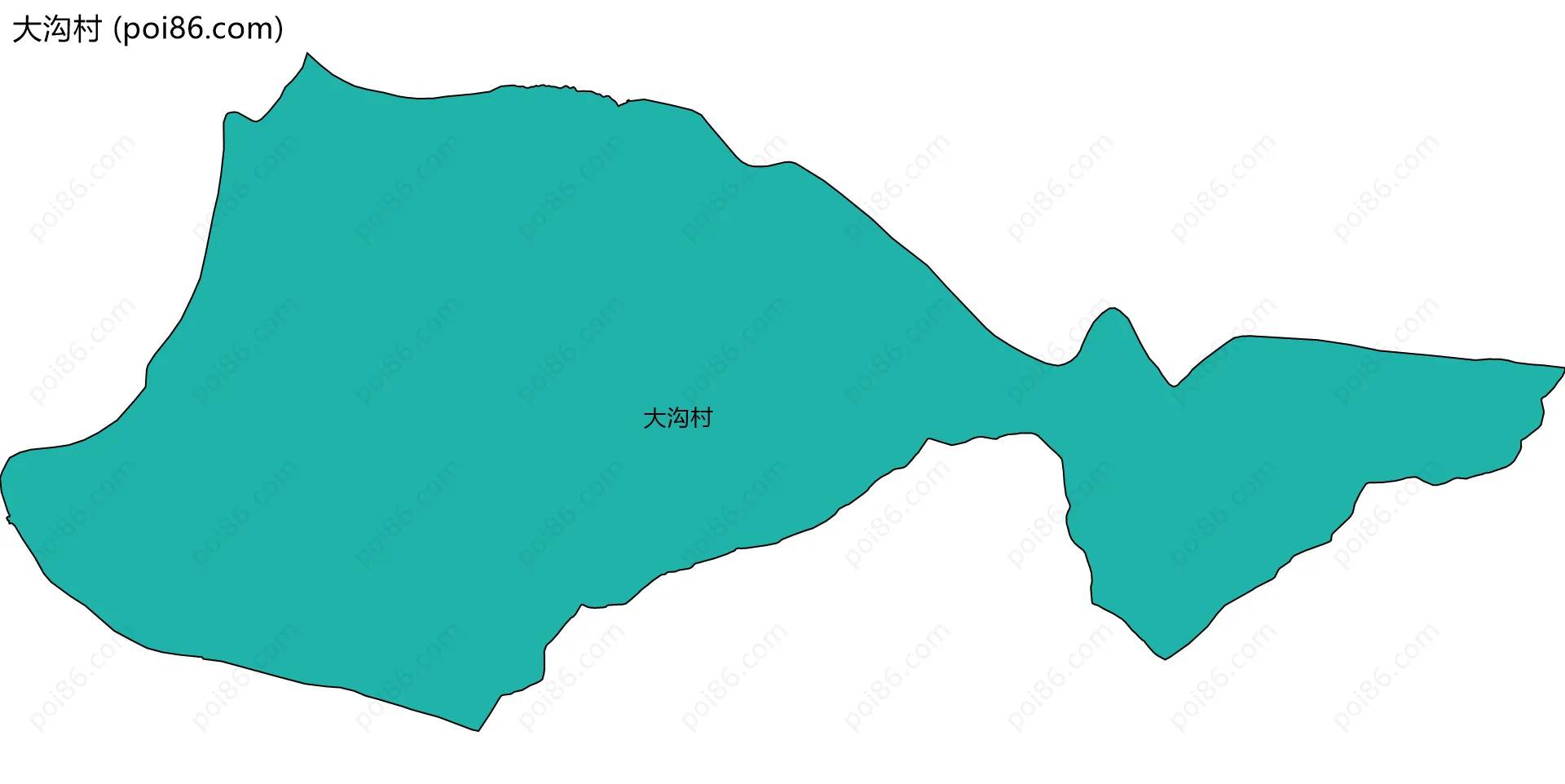 大沟村边界地图