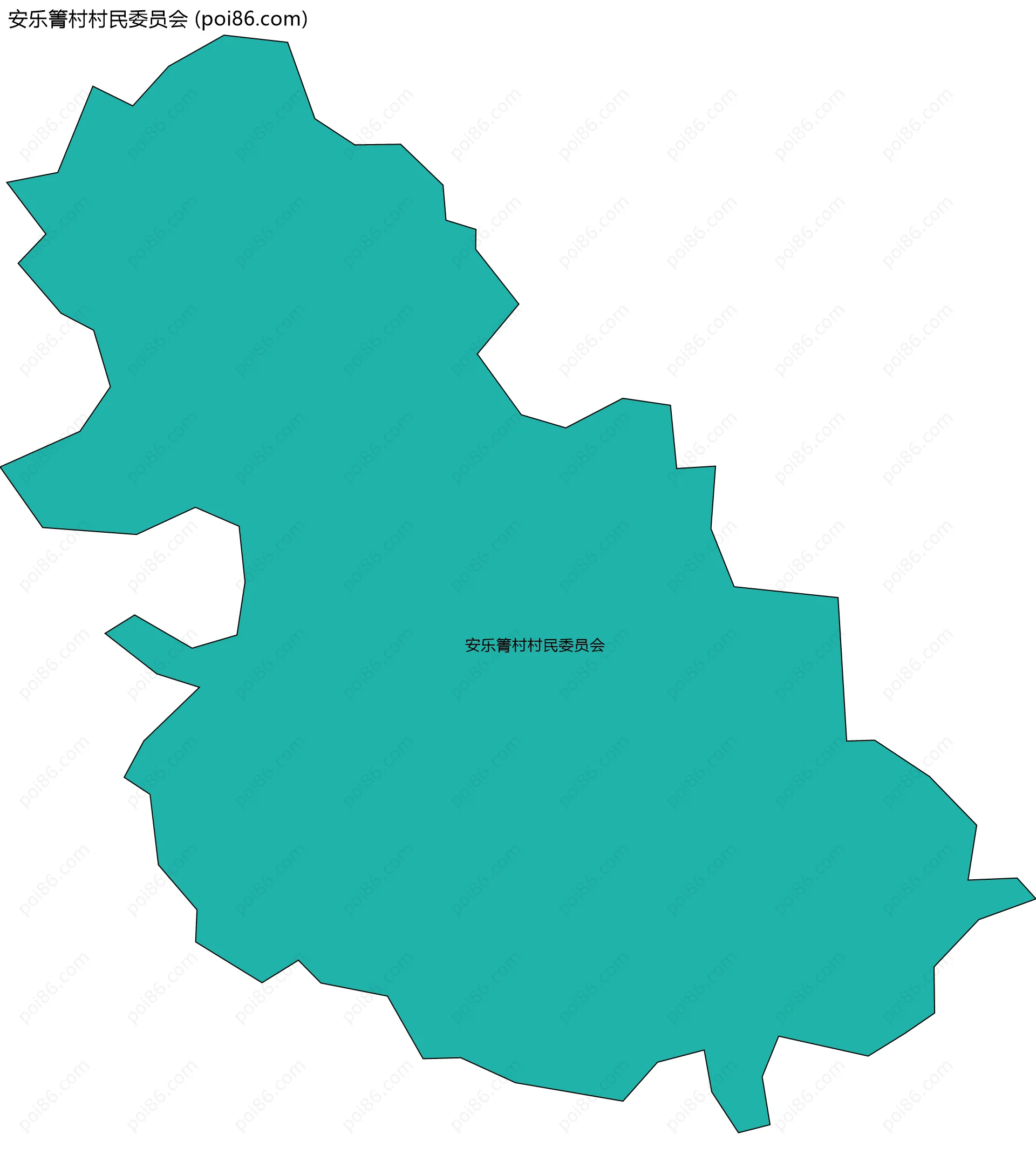 安乐箐村村民委员会边界地图