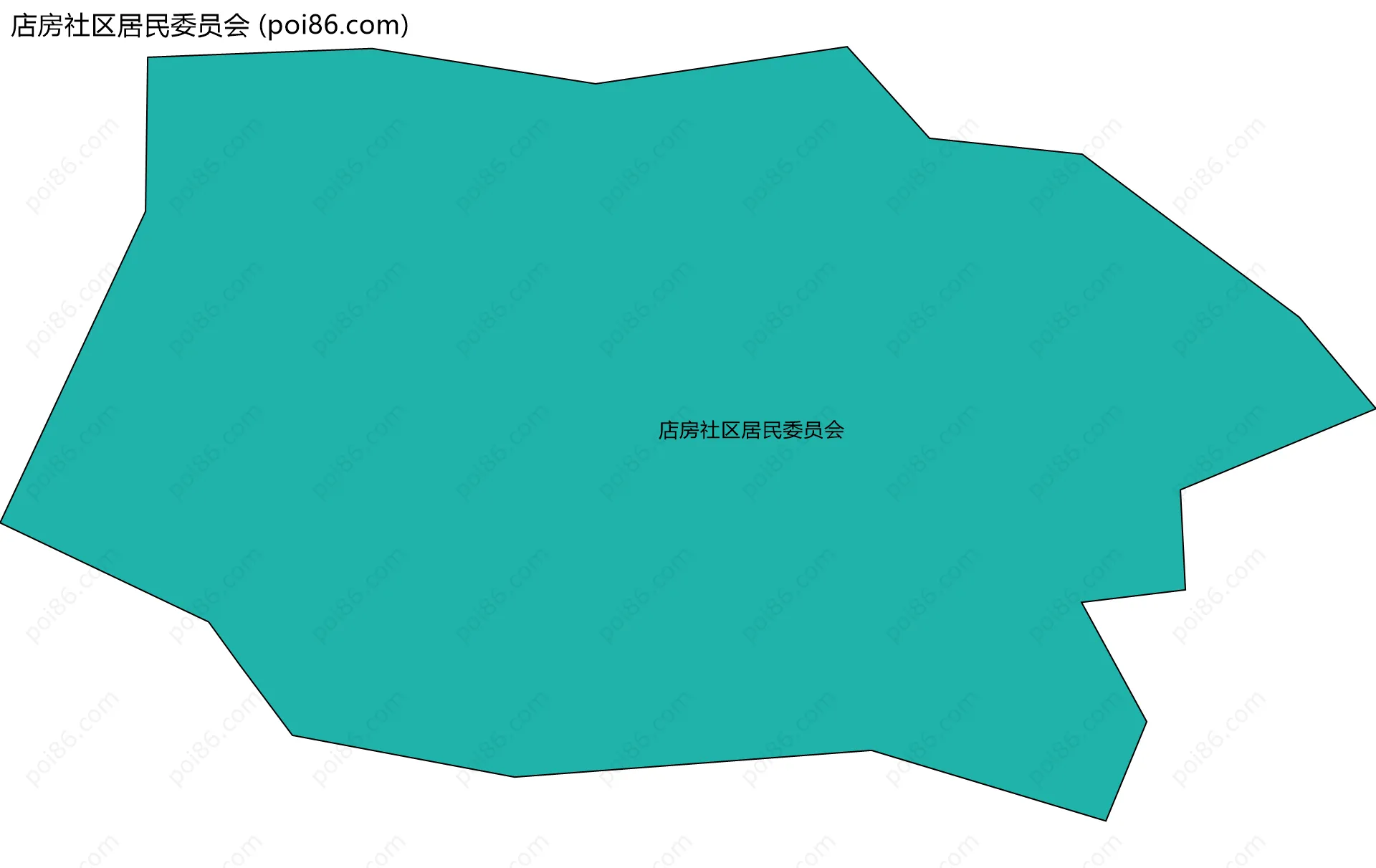 店房社区居民委员会边界地图