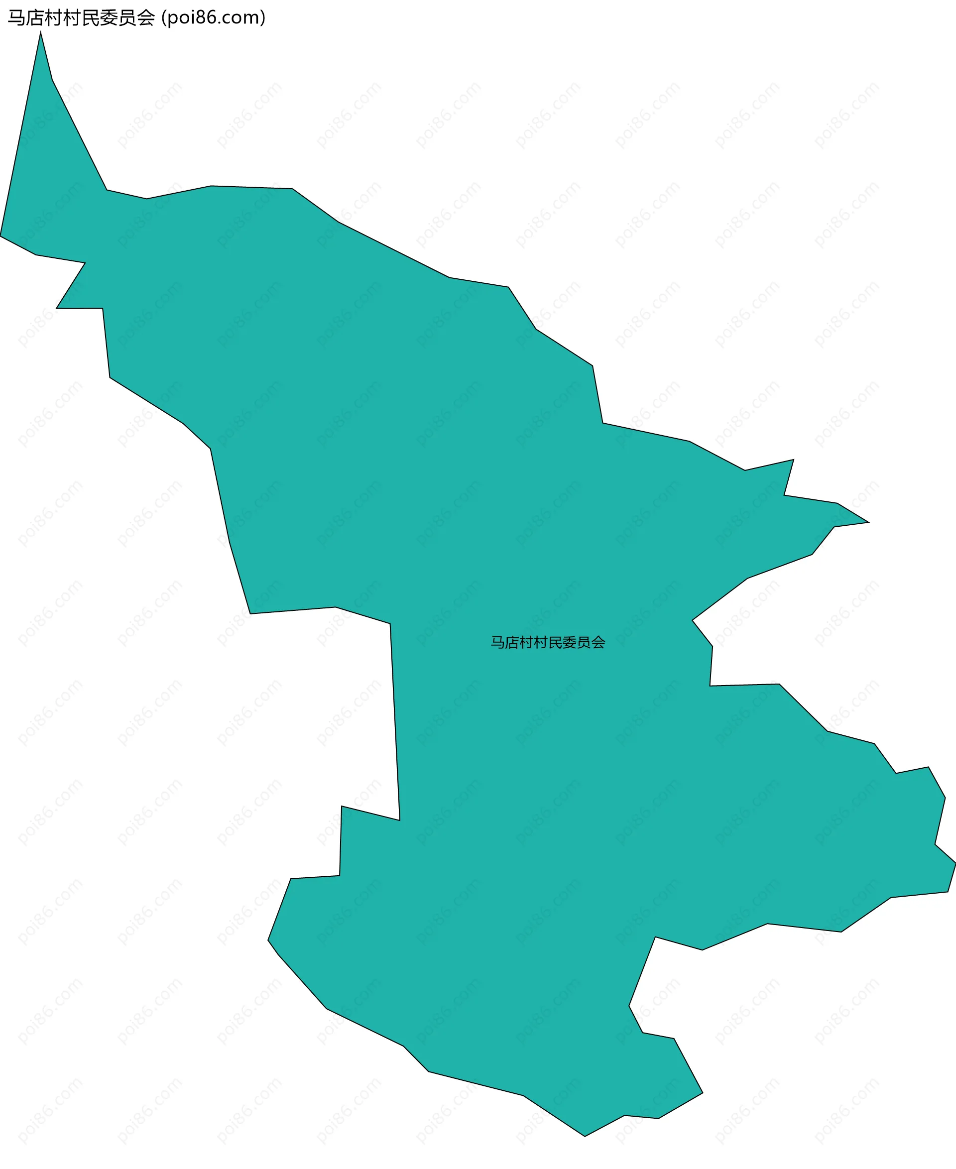 马店村村民委员会边界地图