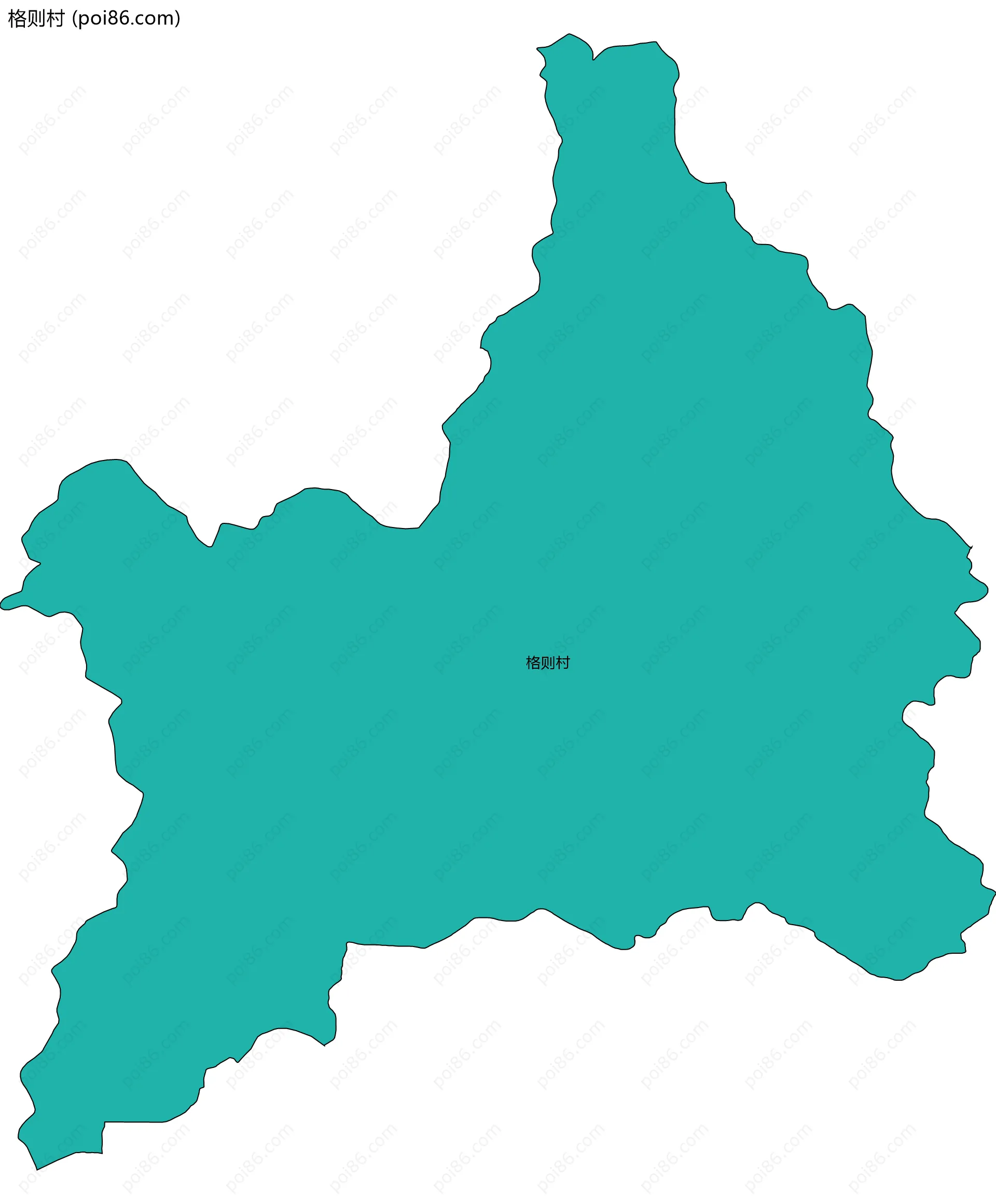 格则村边界地图