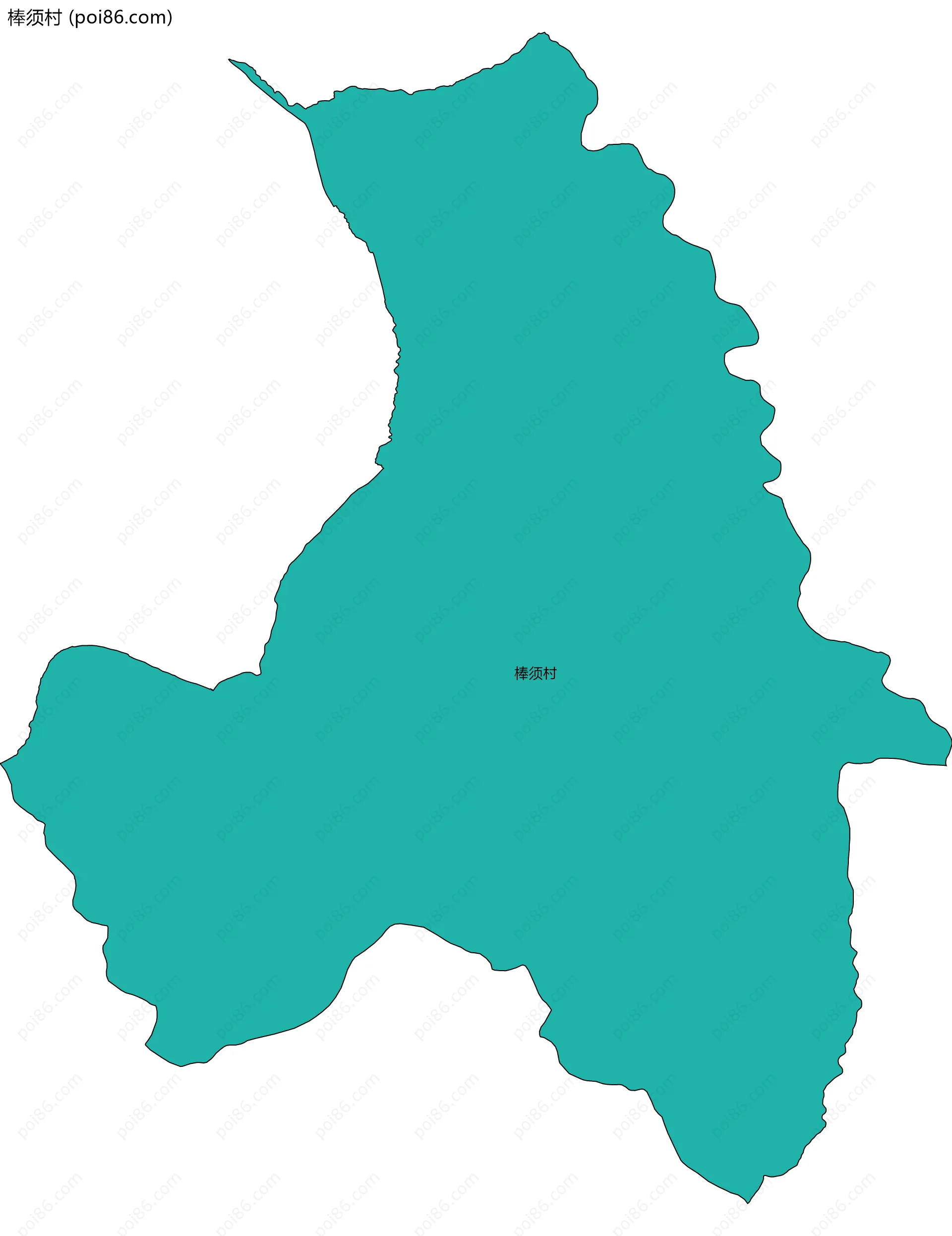 棒须村边界地图