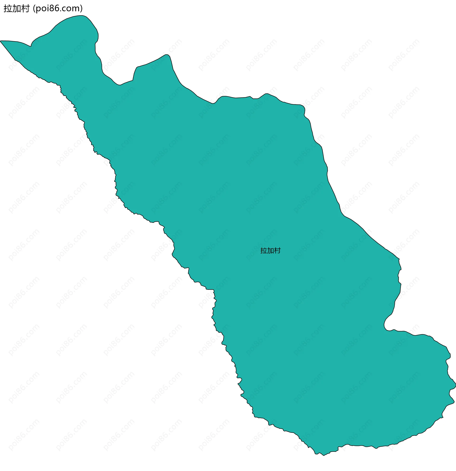 拉加村边界地图