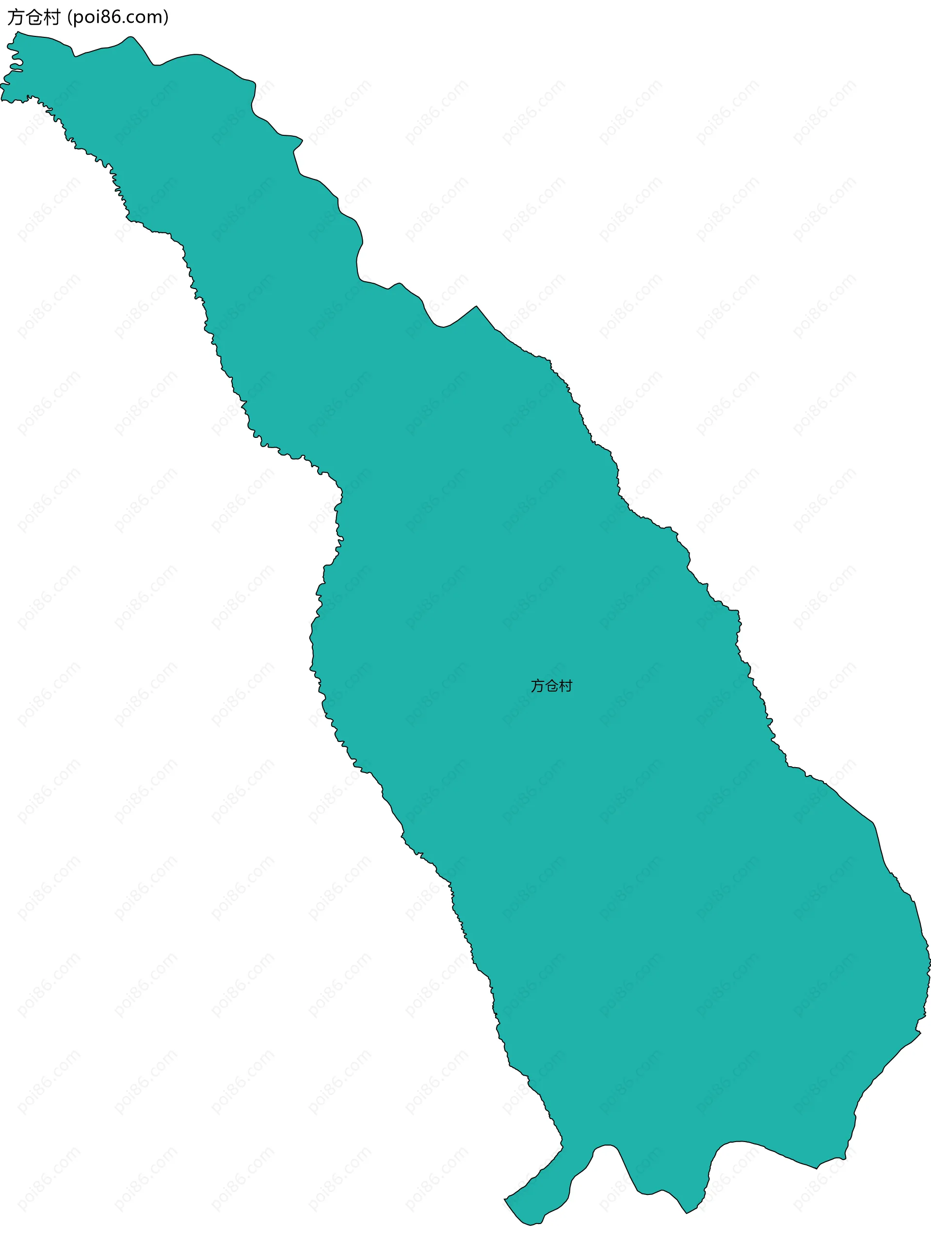 方仓村边界地图