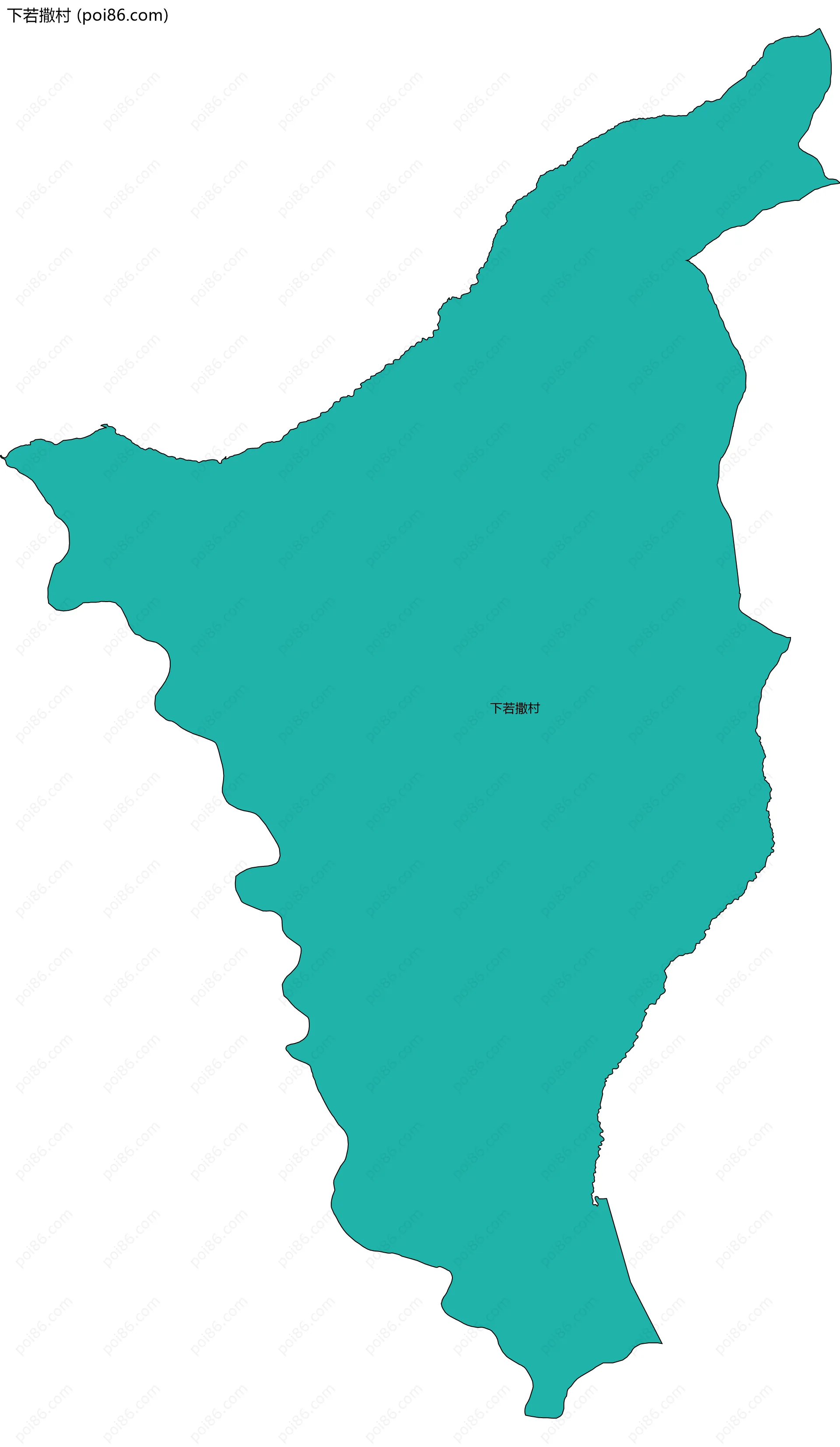 下若撒村边界地图