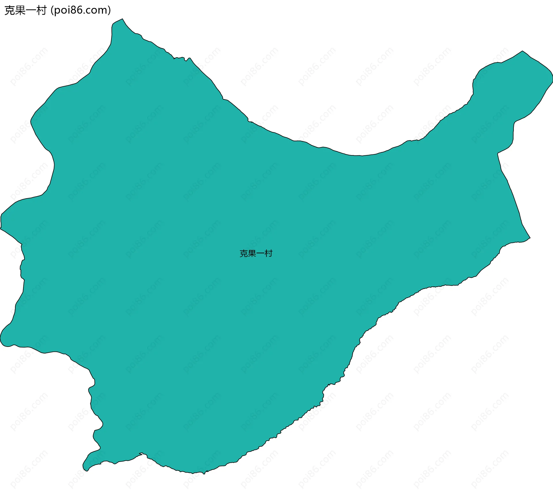 克果一村边界地图