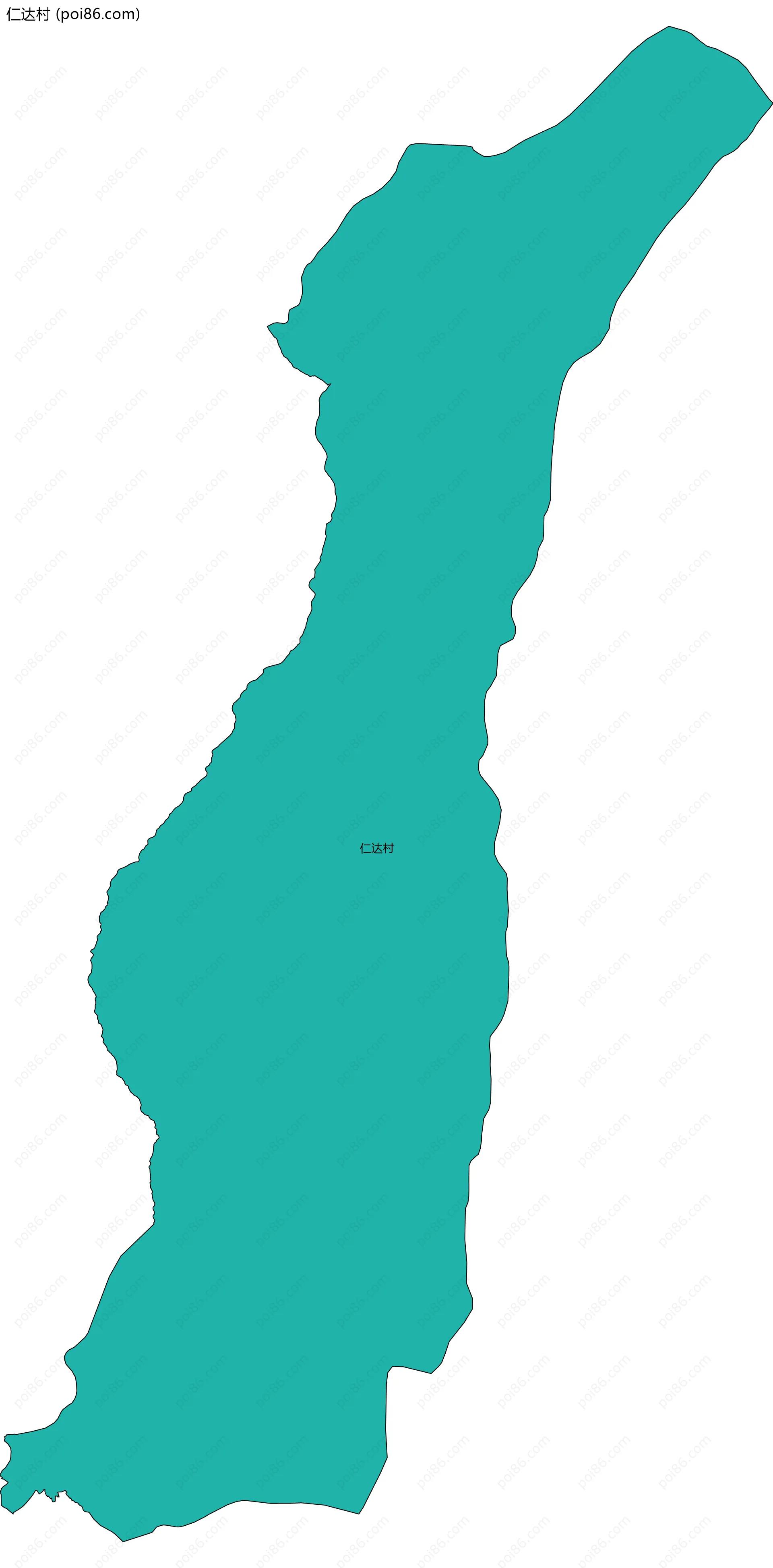 仁达村边界地图