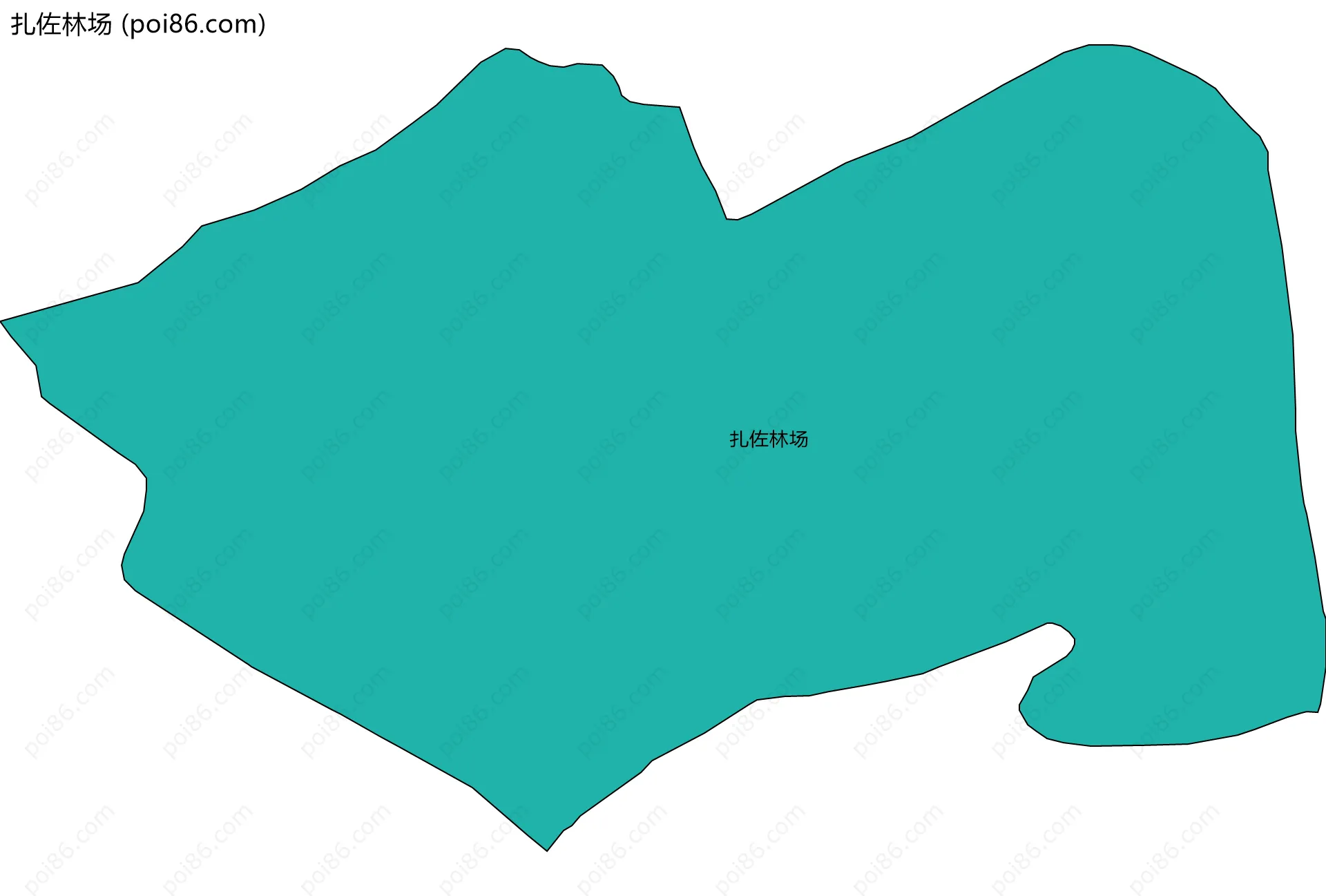 扎佐林场边界地图