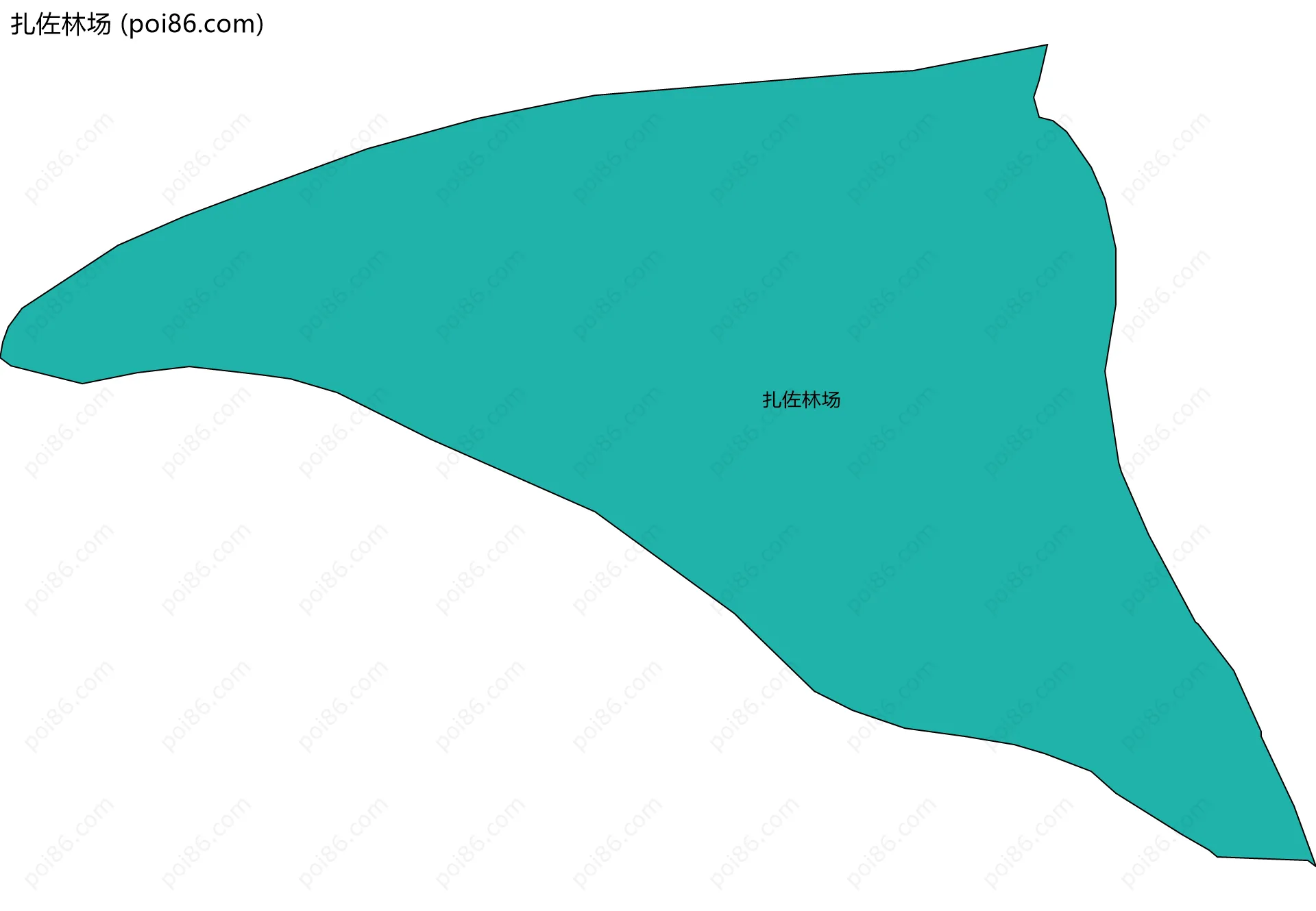 扎佐林场边界地图