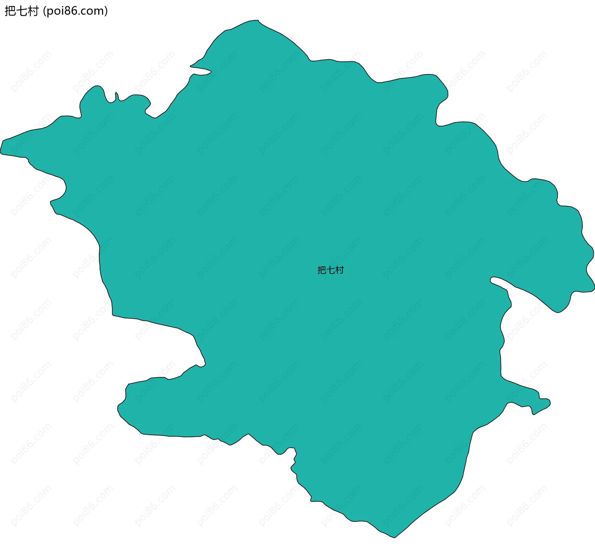 把七村边界地图