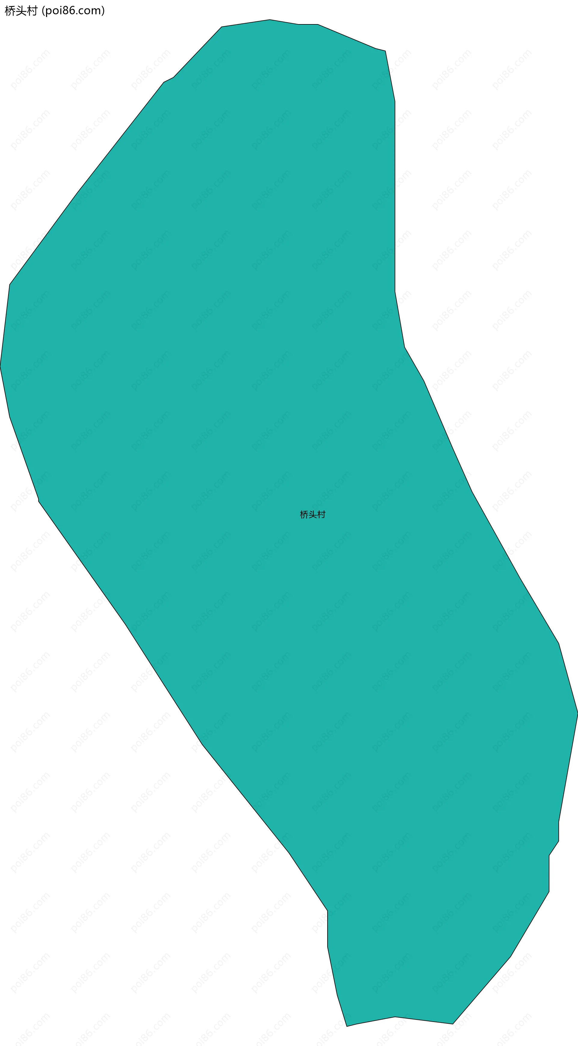 桥头村边界地图