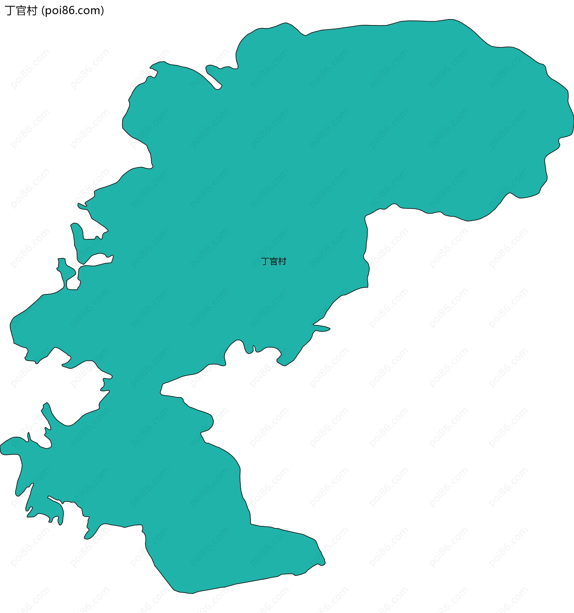 丁官村边界地图