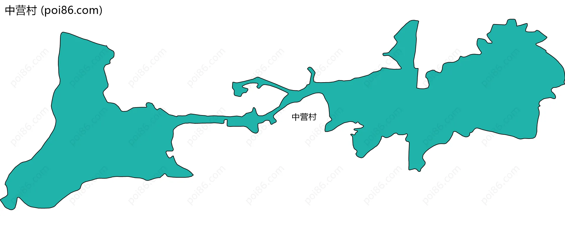 中营村边界地图