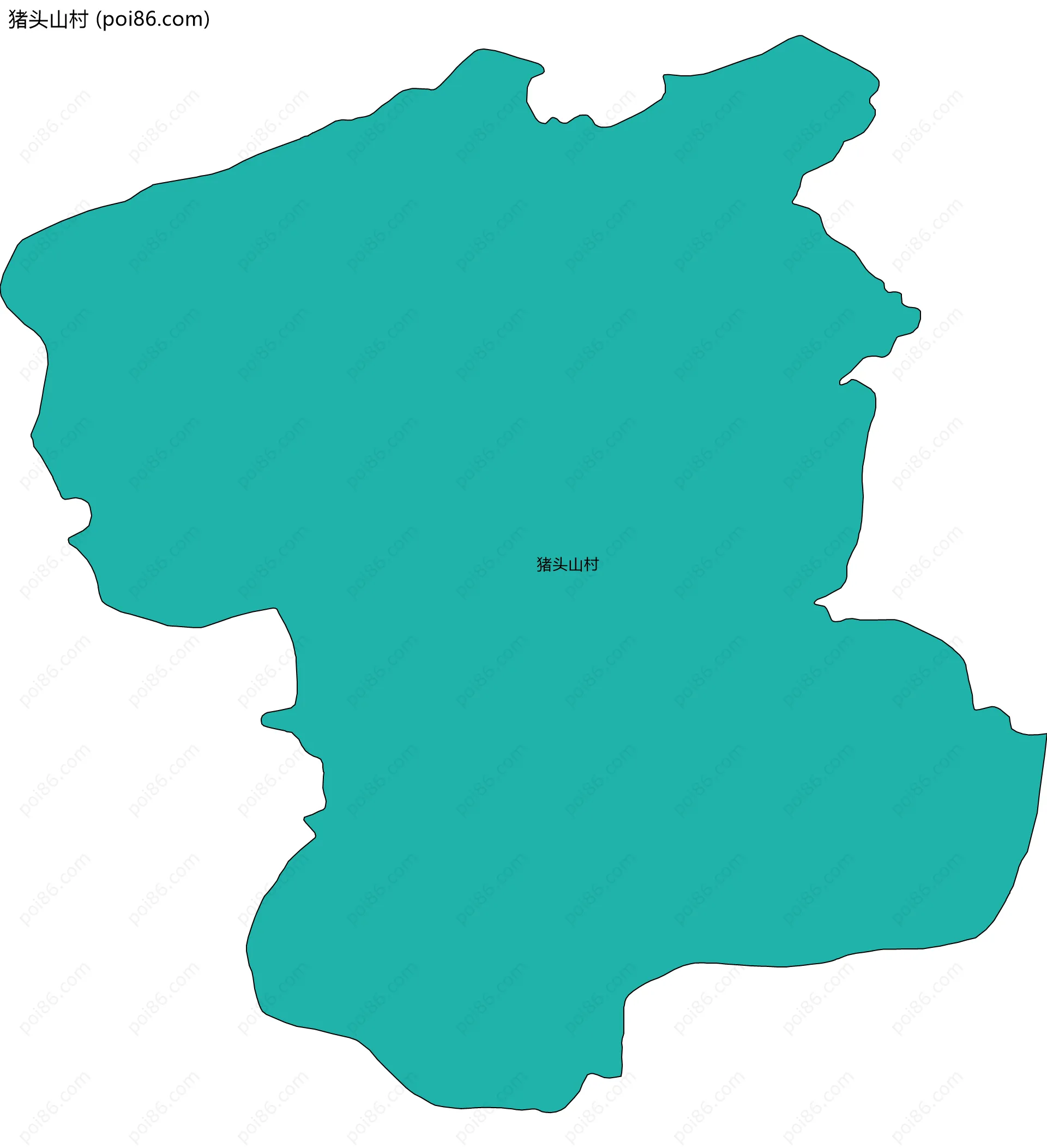 猪头山村边界地图