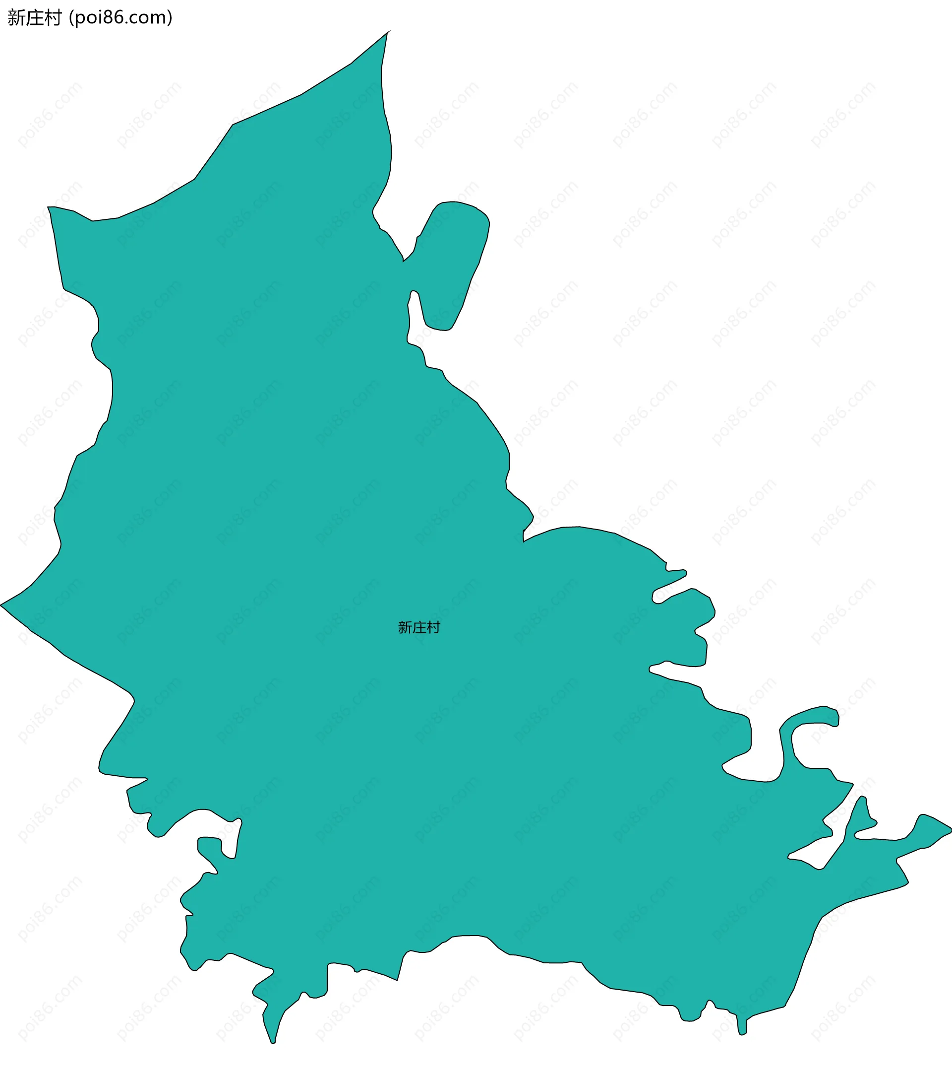 新庄村边界地图