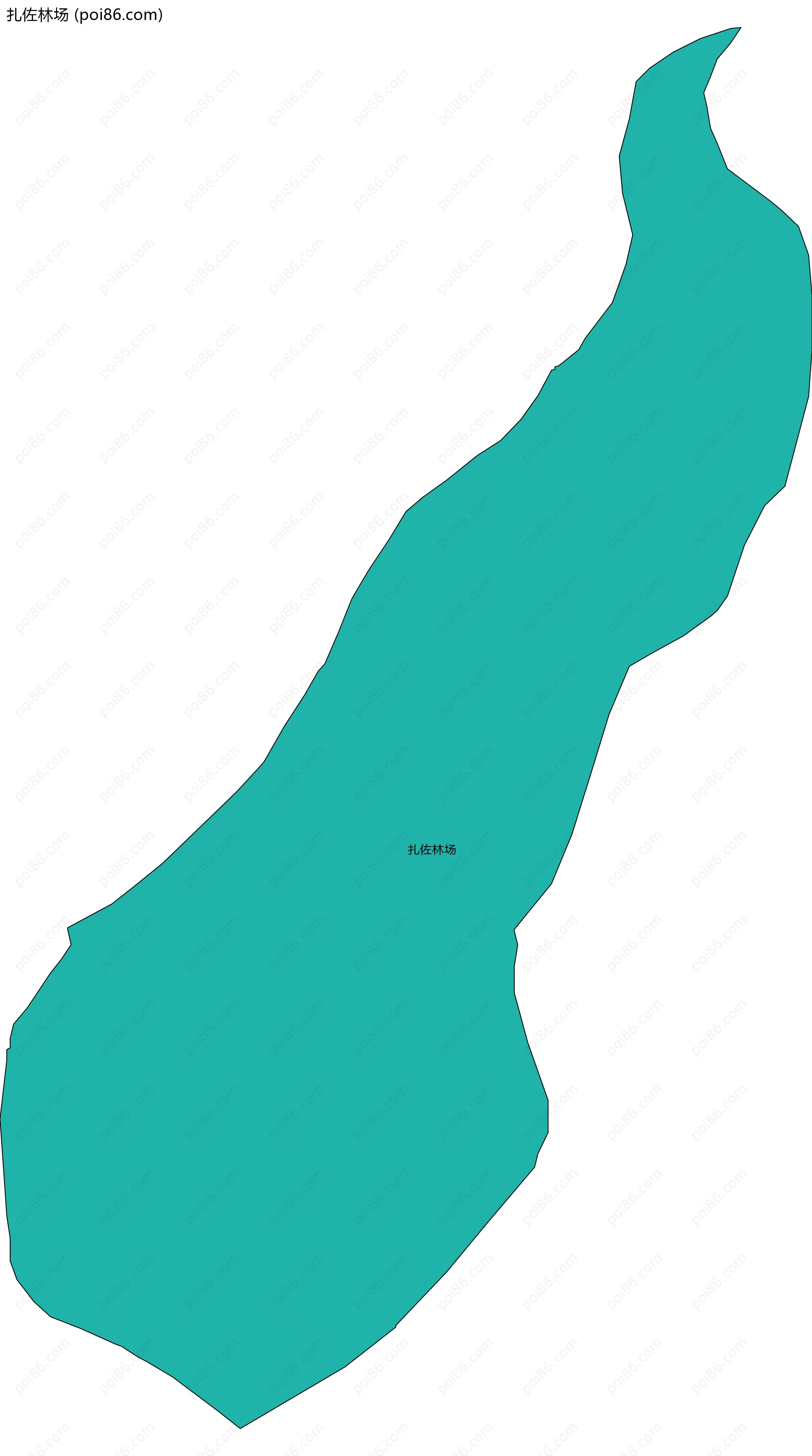 扎佐林场边界地图