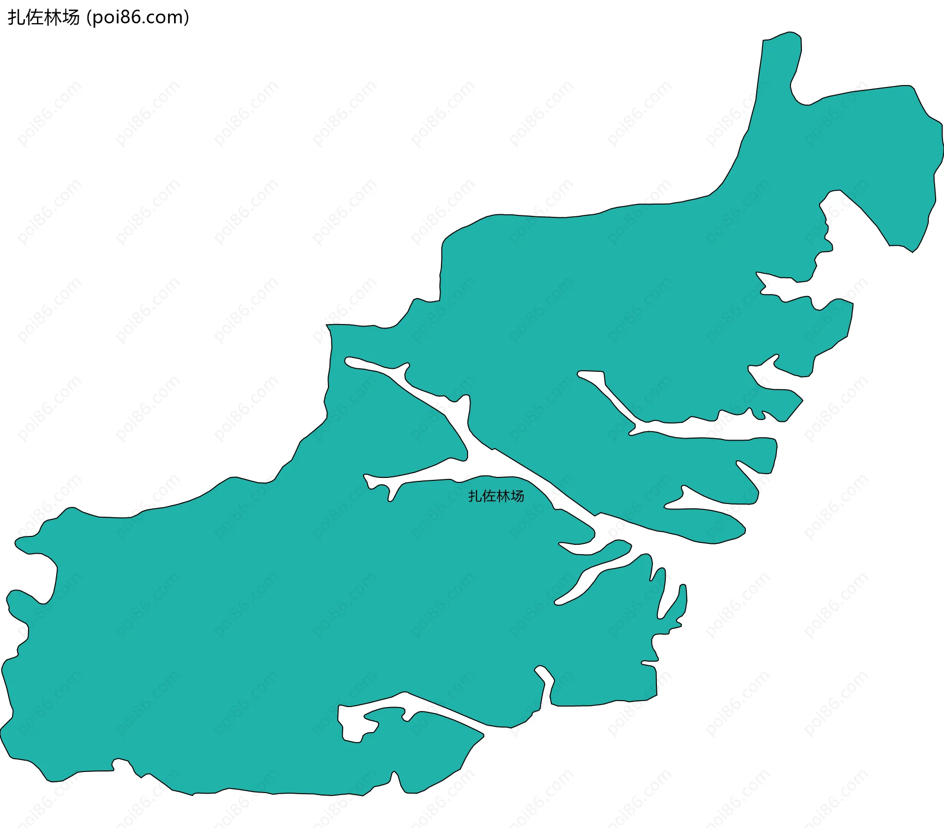 扎佐林场边界地图