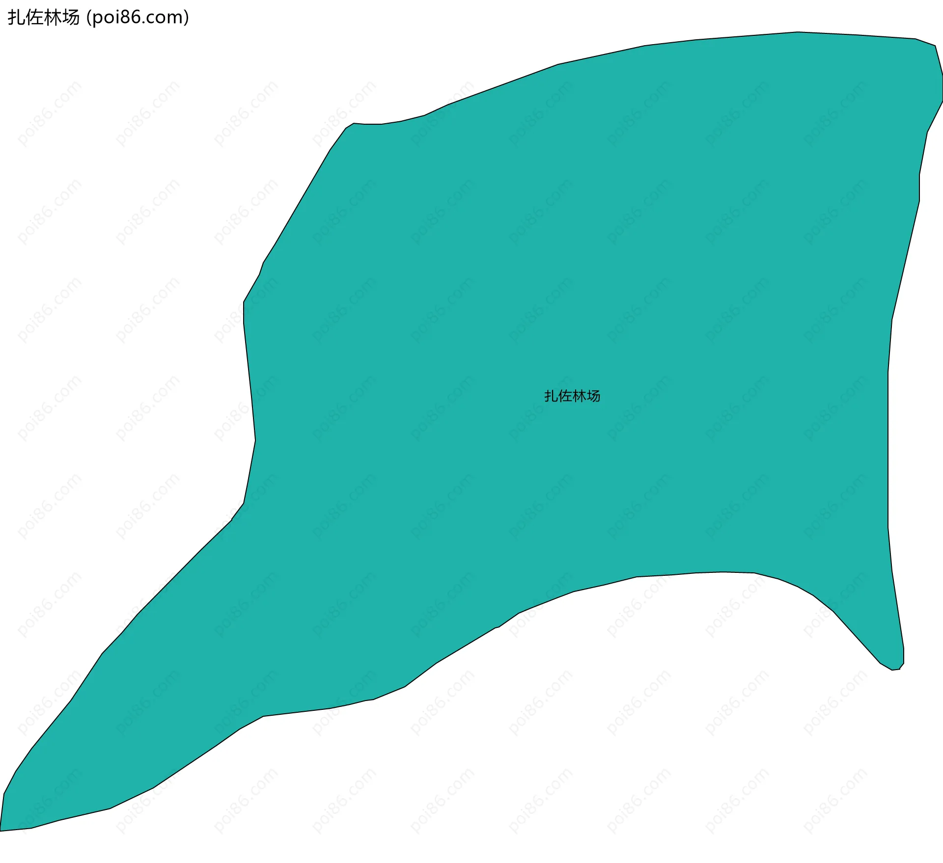 扎佐林场边界地图