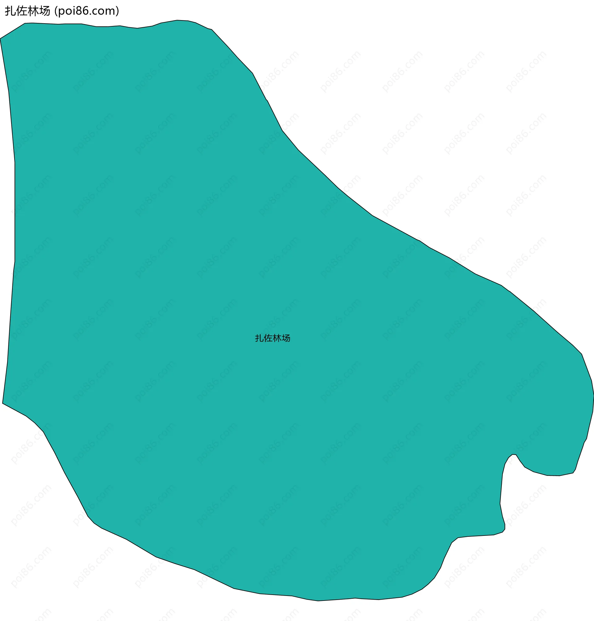 扎佐林场边界地图