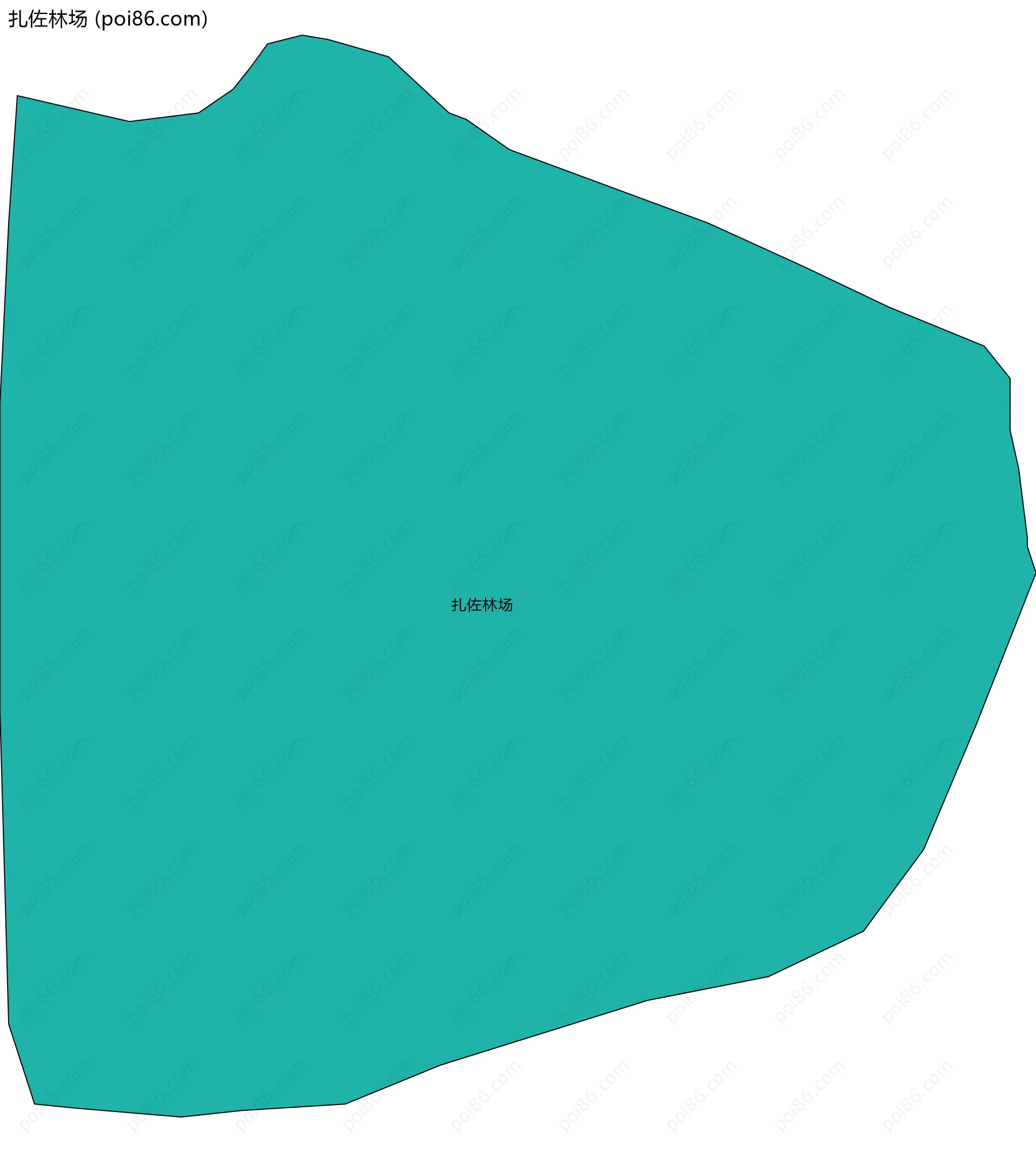 扎佐林场边界地图